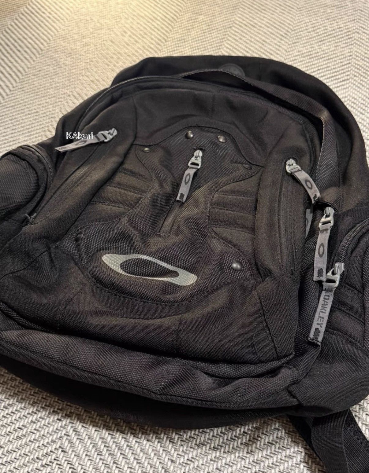 Oakley Black Utility Backpack with Multiple Zippered Pockets Size ONE SIZE - 2 Thumbnail