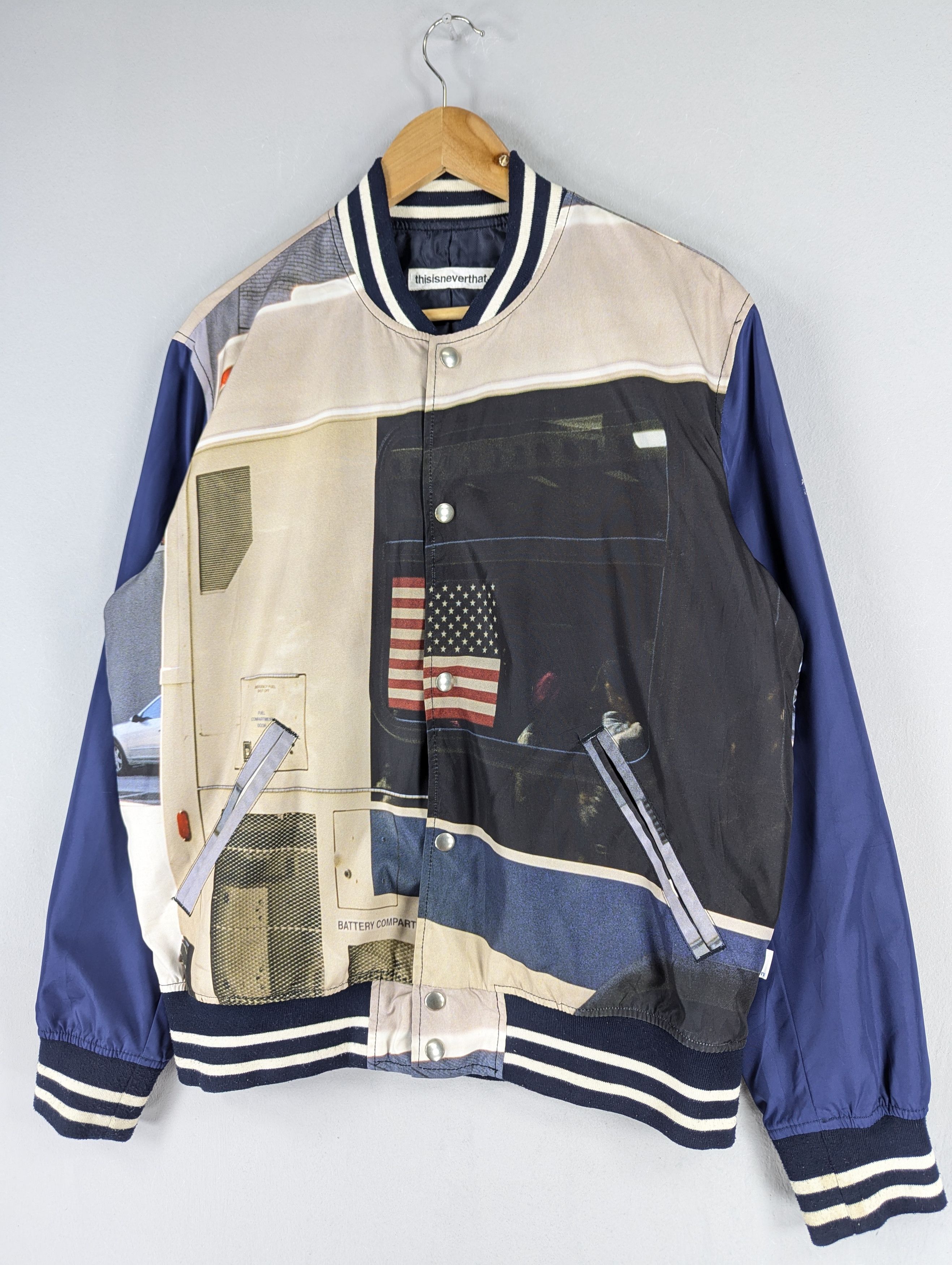 thisisneverthat Thisisneverthat Photo Print Varsity Button Jacket Size US L / EU 52-54 / 3 - 2 Thumbnail