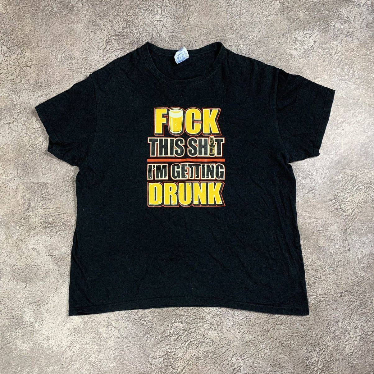 Vintage Vintage Y2K Graphic Tee Humor Streetwear Oversized Black XL Size US XL / EU 56 / 4 - 1 Thumbnail