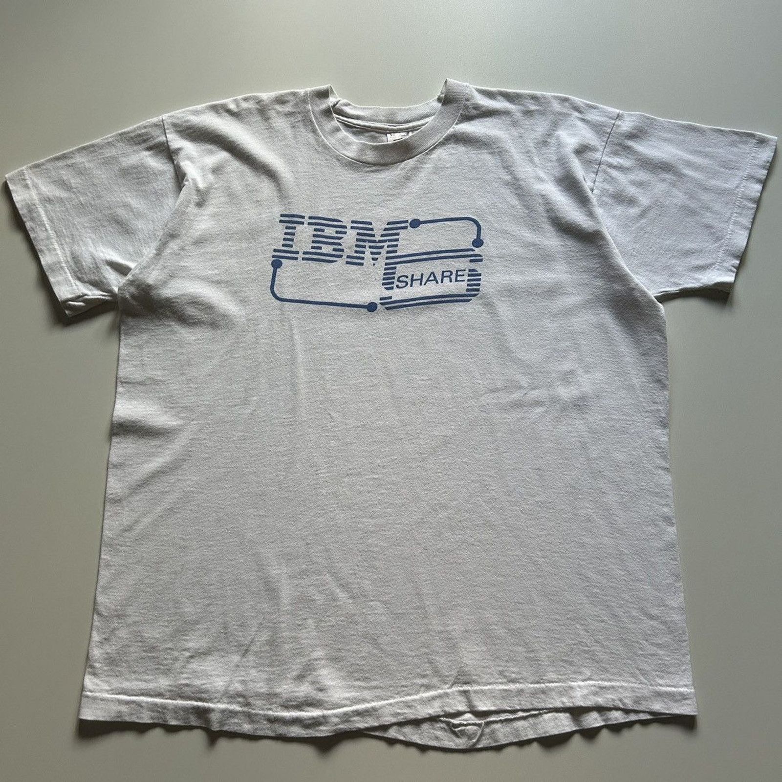 Fruit Of The Loom Vintage 90s IBM Graphic T Shirt XL Made In USA FOTL Rare Size US XL / EU 56 / 4 - 1 Thumbnail