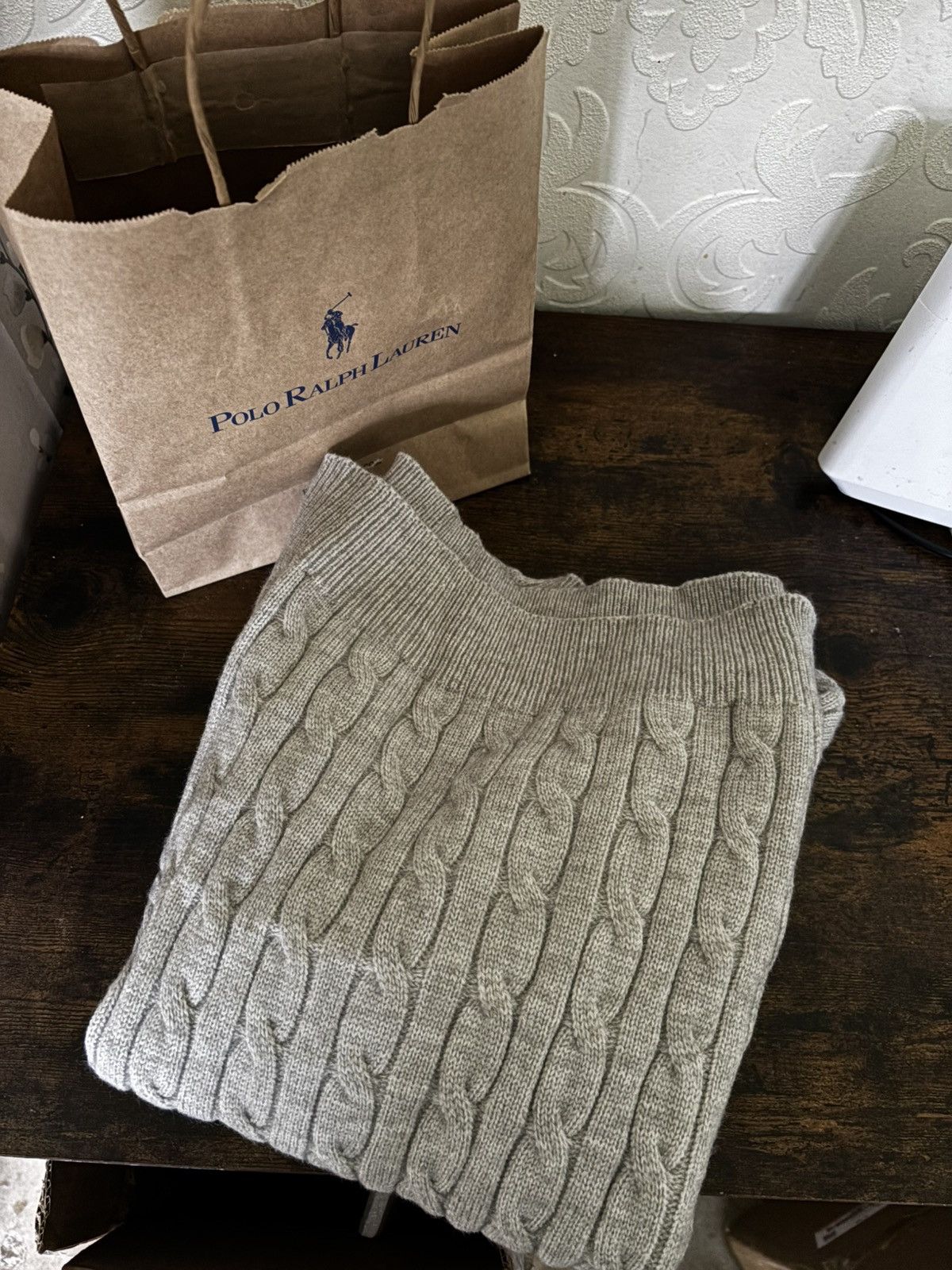 Ralph Lauren Ralph Lauren Cable Knit Size M (Unisex) 100% Cotton Jumper Size M / US 6-8 / IT 42-44 - 4 Thumbnail