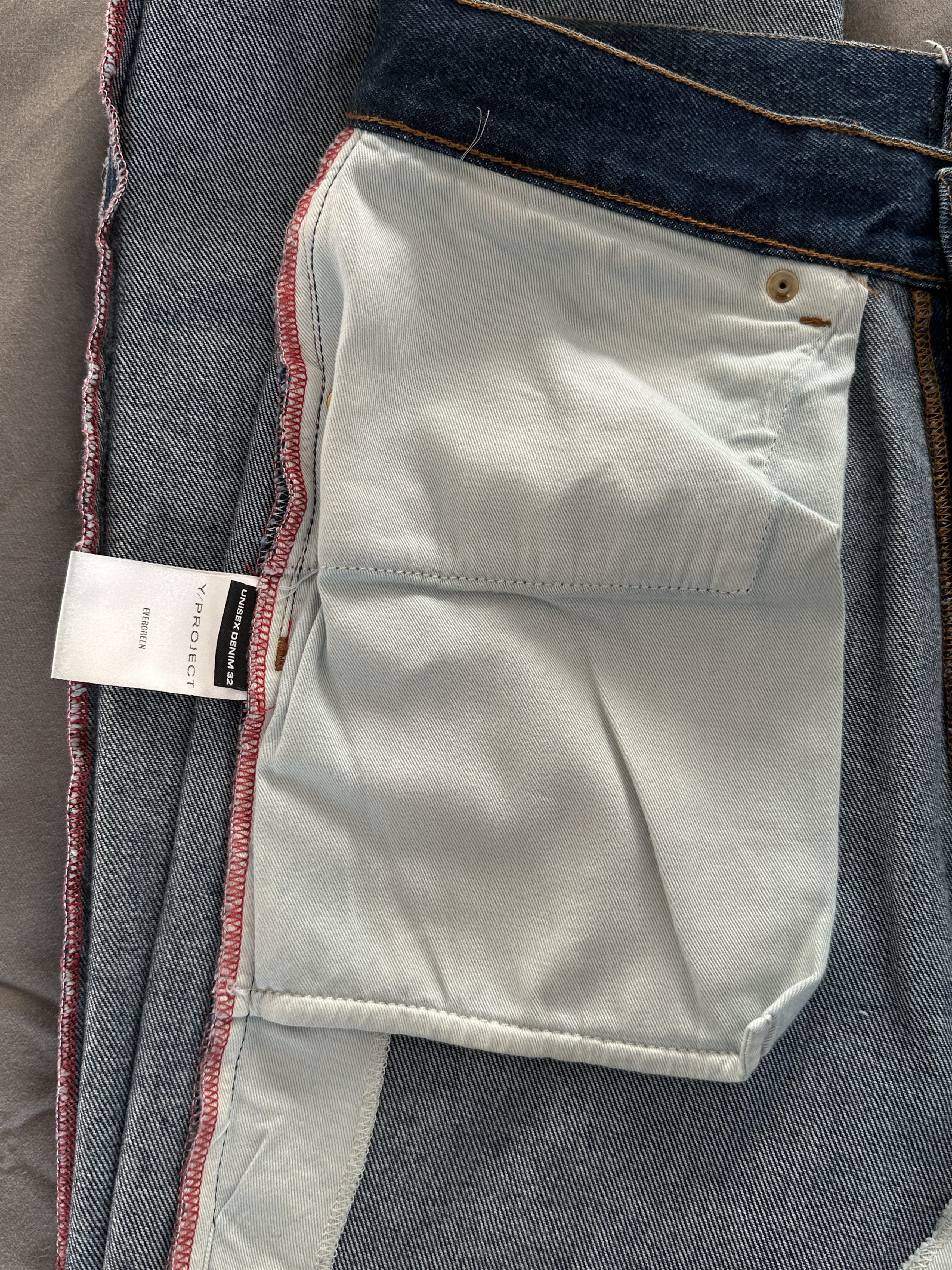 Y/Project Blue Y/Project Button Jeans with Detachable Panel Size US 32 / EU 48 - 7 Thumbnail