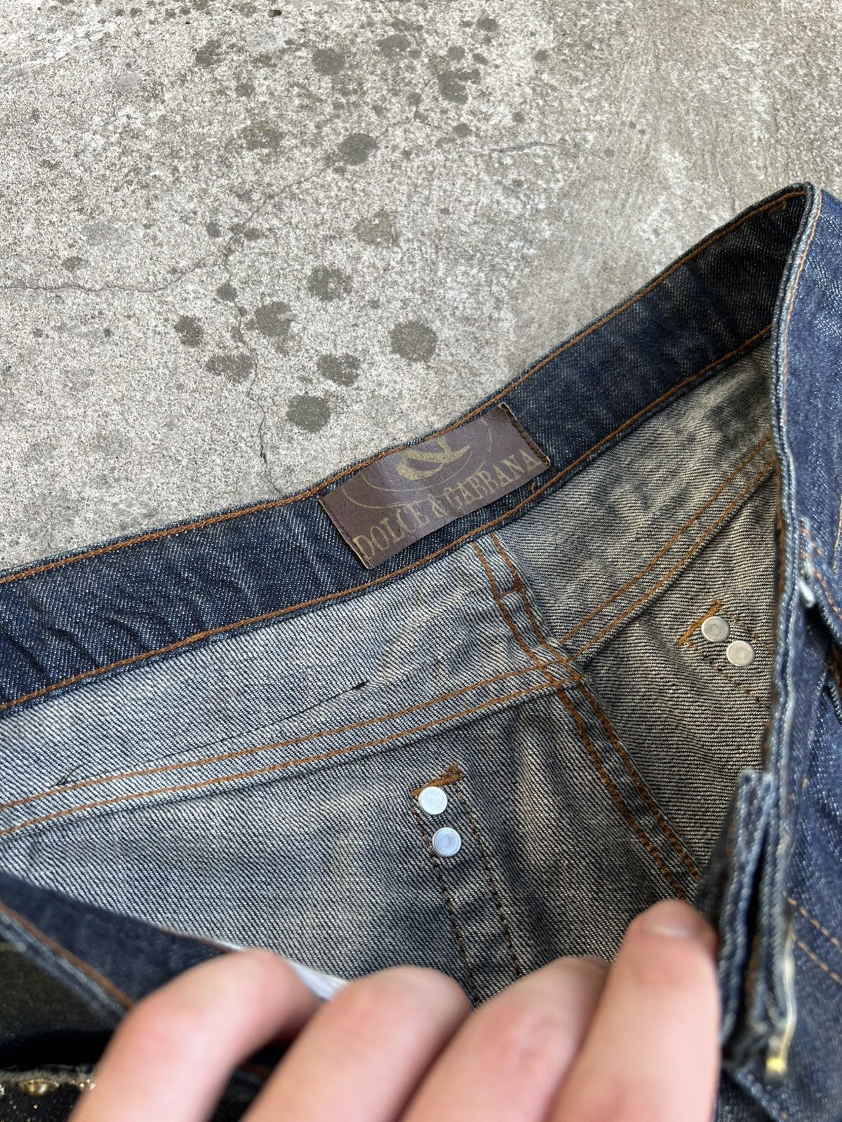 Dolce & Gabbana Crazy Dolce Gabbana Jeans Glamour Glitter Tribal y2k Big LGB Size US 34 / EU 50 - 7 Thumbnail