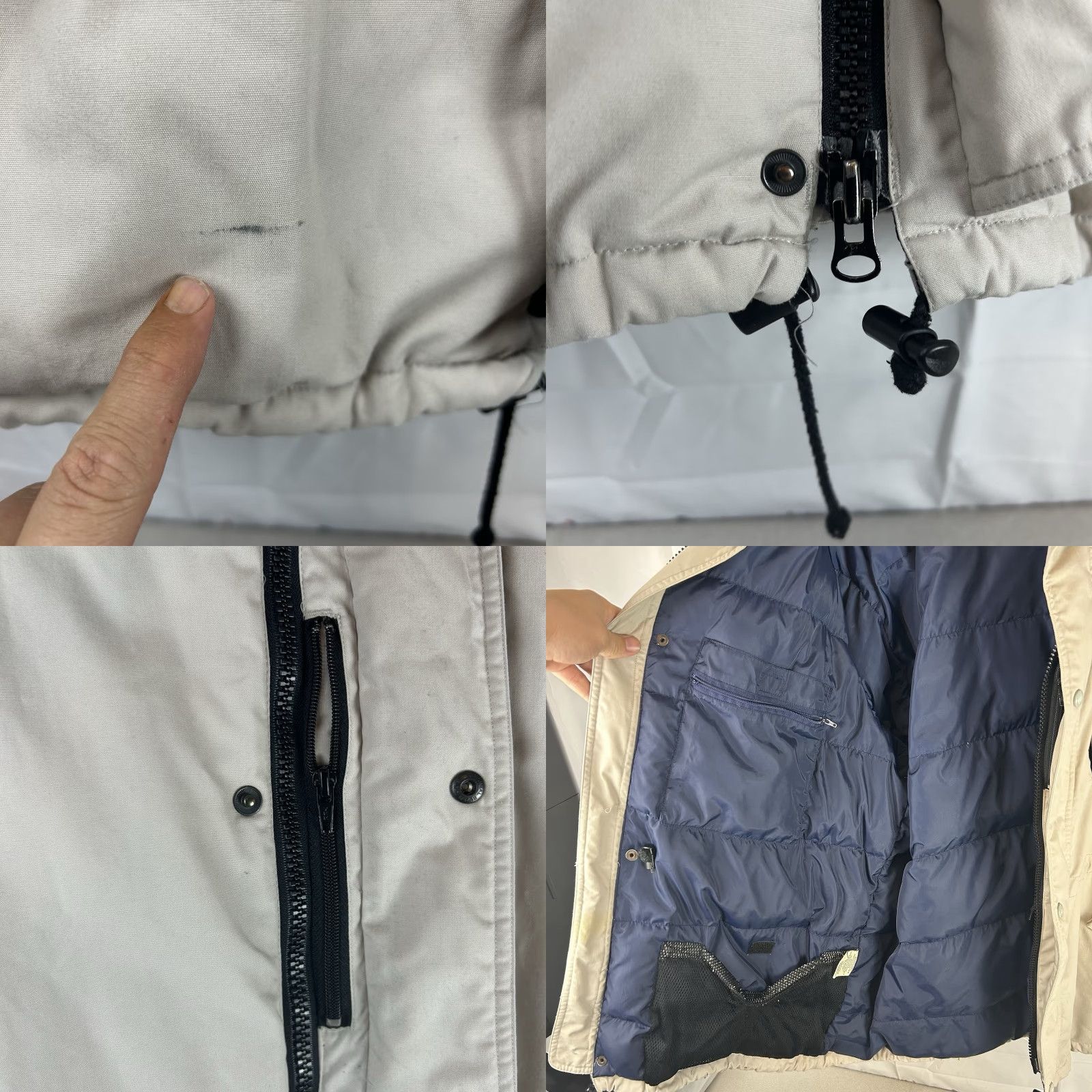 Eddie Bauer Eddie Bauer Jacket Mid-Length Puffer Down Insulation XL Stone/Navy Men Size US XL / EU 56 / 4 - 8 Thumbnail