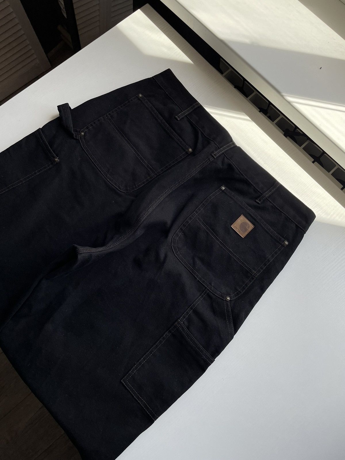 image of Carhartt Double Knee Work Pants in Black, Men's (Size 32)
