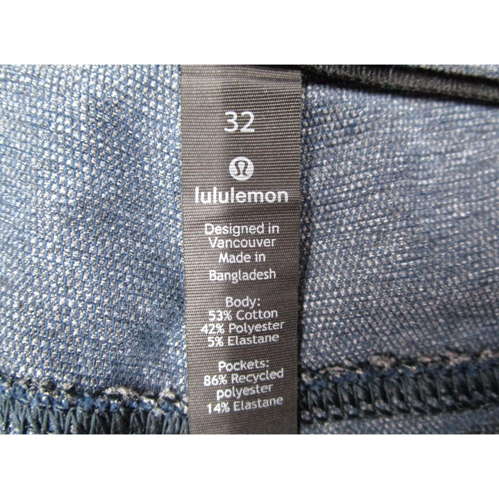 Lululemon Lululemon Pants Mens 32 Blue 5 Pocket Stretch Slim Tapered Canvas LM5609S Chino Casual Mens Slim Tapered 5-Pocket Blue Size US 32 / EU 48 - 3 Thumbnail