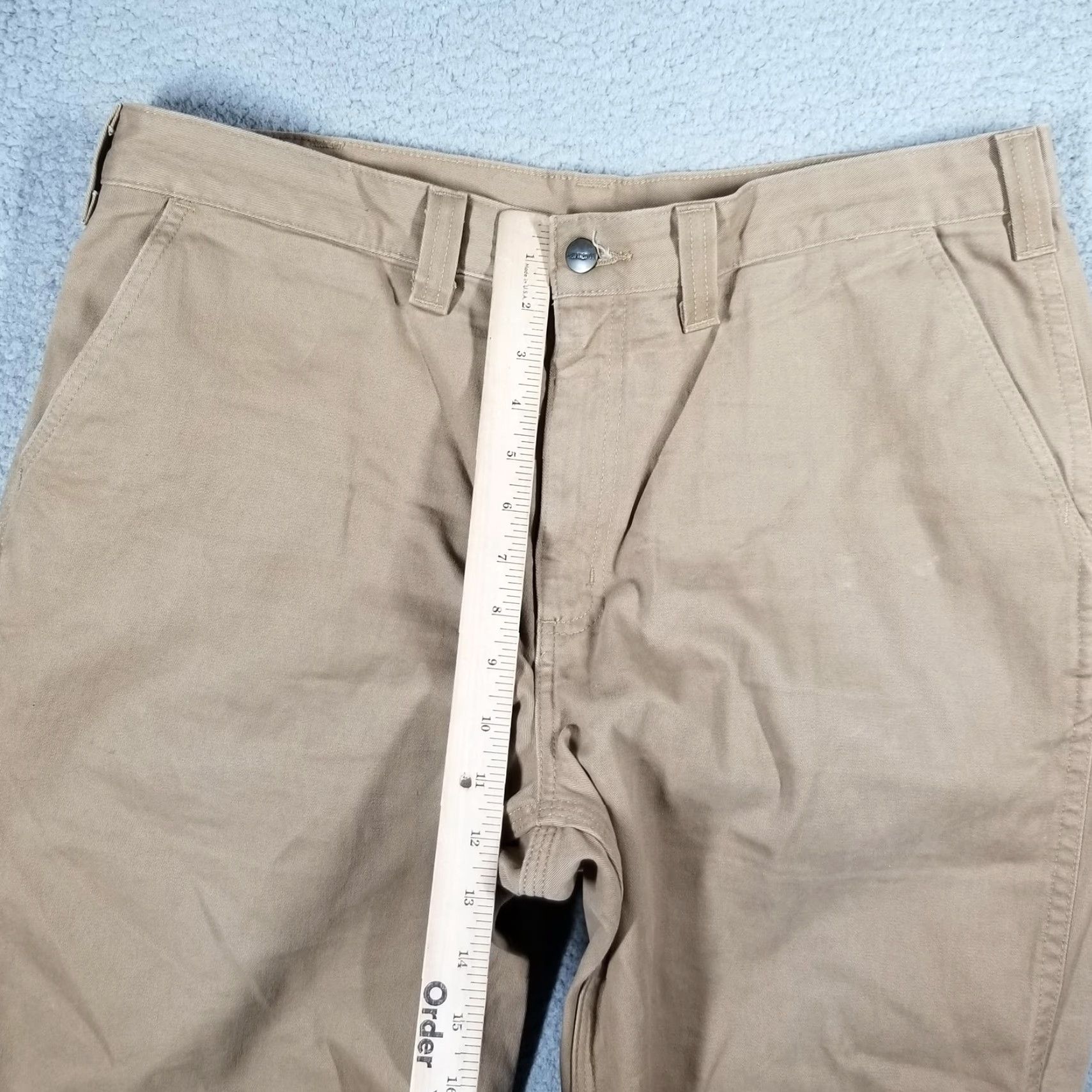 Carhartt VINTAGE Carhartt Mens Pants 38x30 Khaki Relaxed Fit Canvas Workwear Chino Trousers Size US 38 / EU 54 - 7 Thumbnail