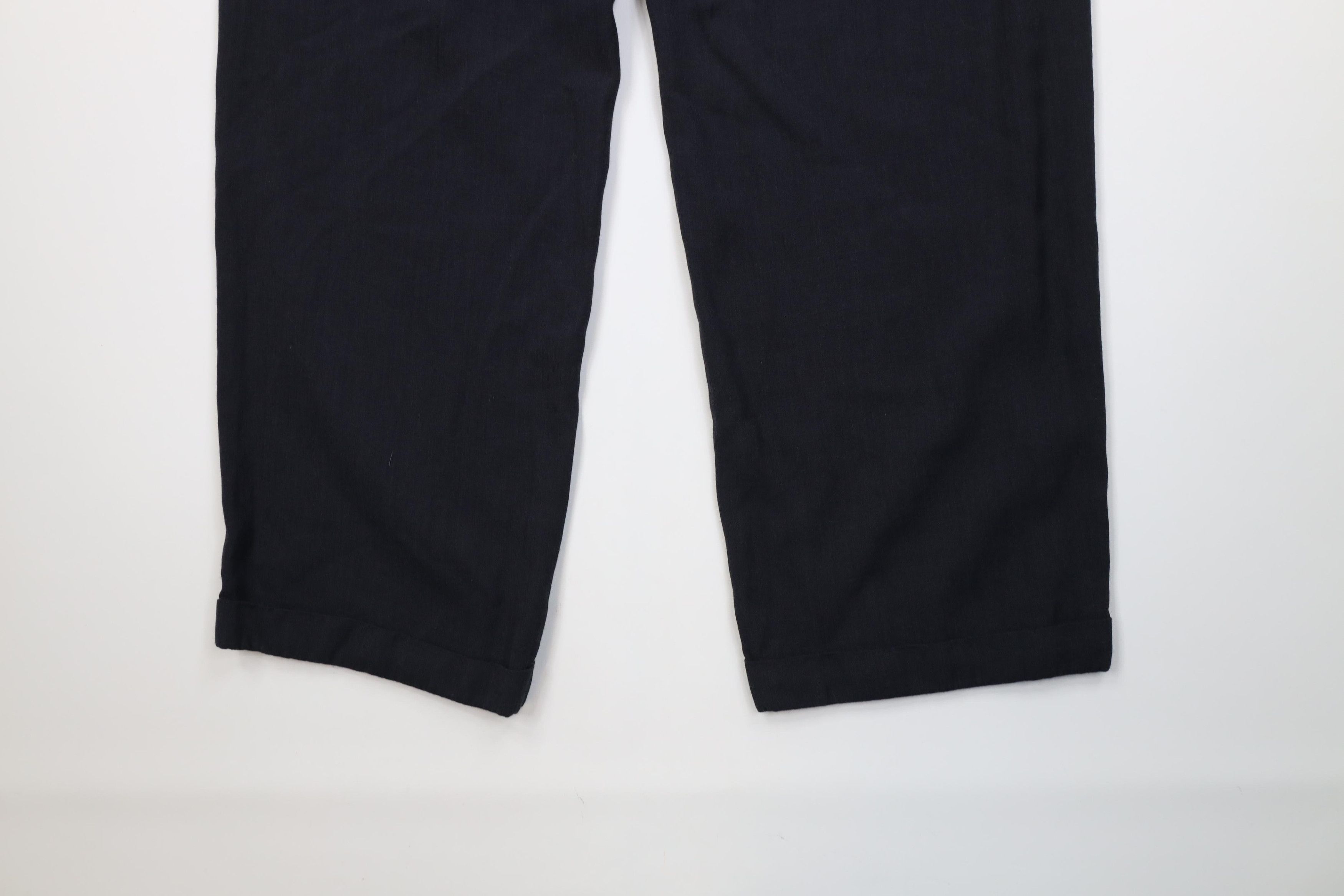 Vintage Vintage 90s Streetwear Gabardine Knit Wide Leg Chino Pants Size US 38 / EU 54 - 11 Thumbnail