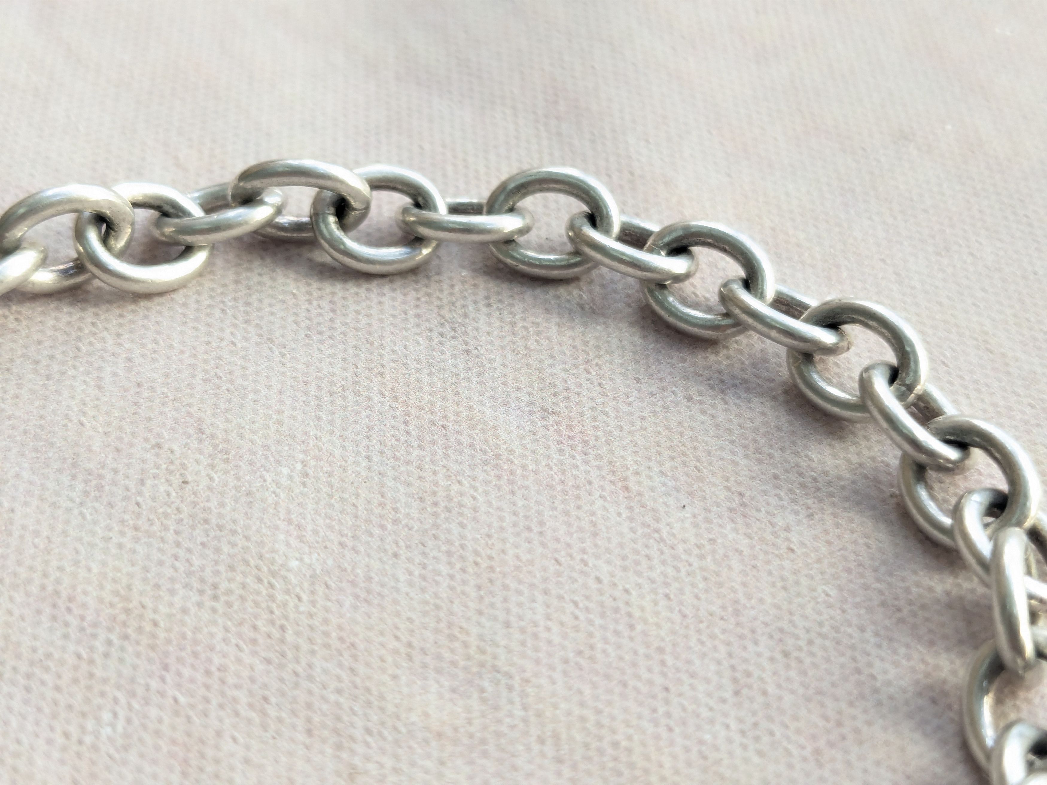Jewelry Vintage Sterling Silver Bracelet Milor Oval Chain Link 8 Y2K Size ONE SIZE - 3 Thumbnail