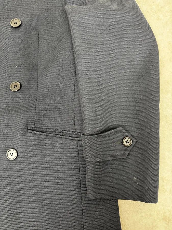 Givenchy AW2005 Givenchy Navy Wool Buttoned Trench Coat Size US M / EU 48-50 / 2 - 8 Thumbnail