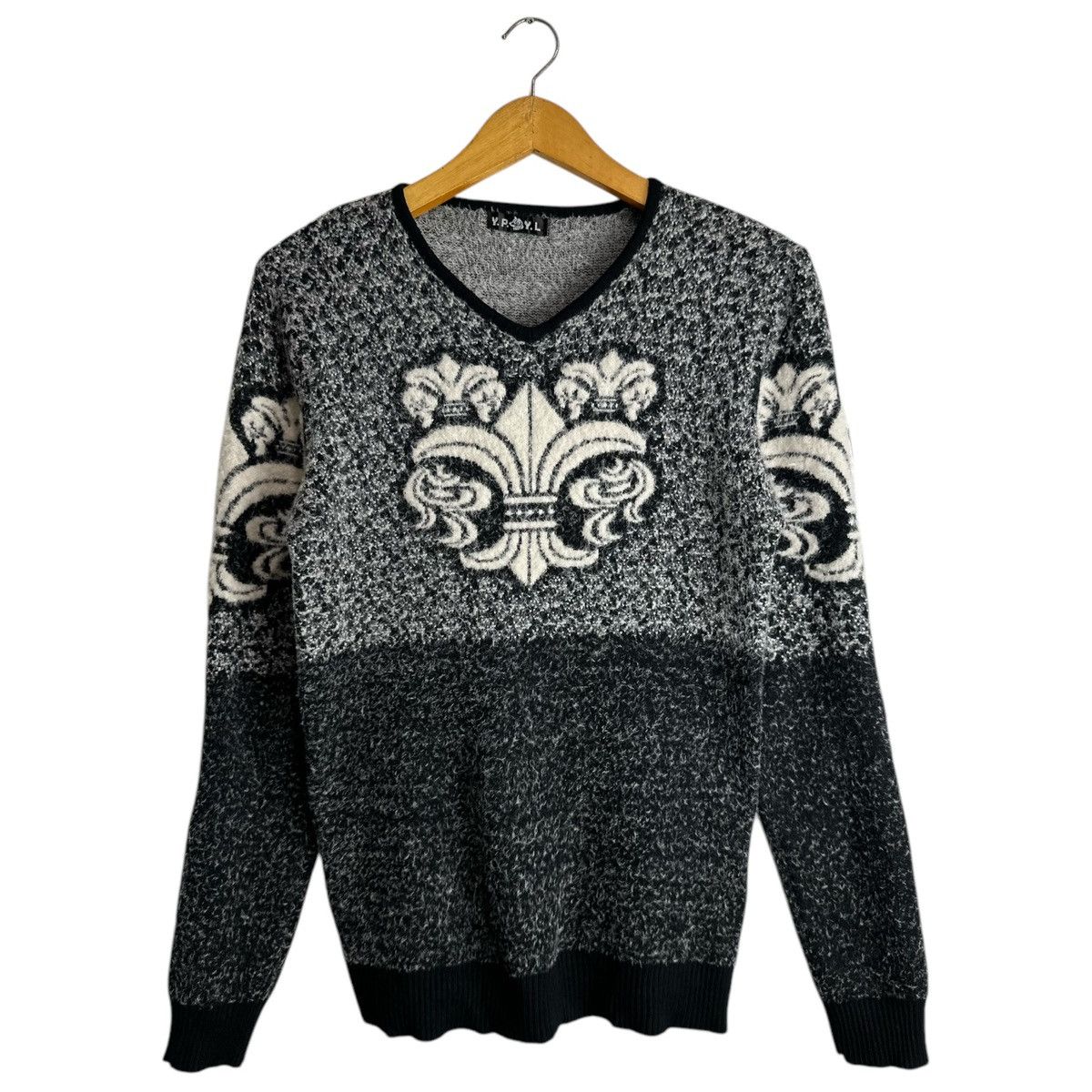 20471120 YPYL KNITWEAR TRIPLE CROSS IFSIX LGB CHROME HEARTS STYLE Size US S / EU 44-46 / 1 - 1 Thumbnail