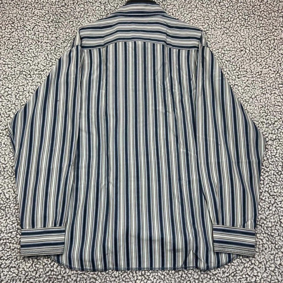 Tommy Bahama Tommy Bahama Shirt Men Striped Button Up 100% Silk XL Size US XL / EU 56 / 4 - 2 Thumbnail