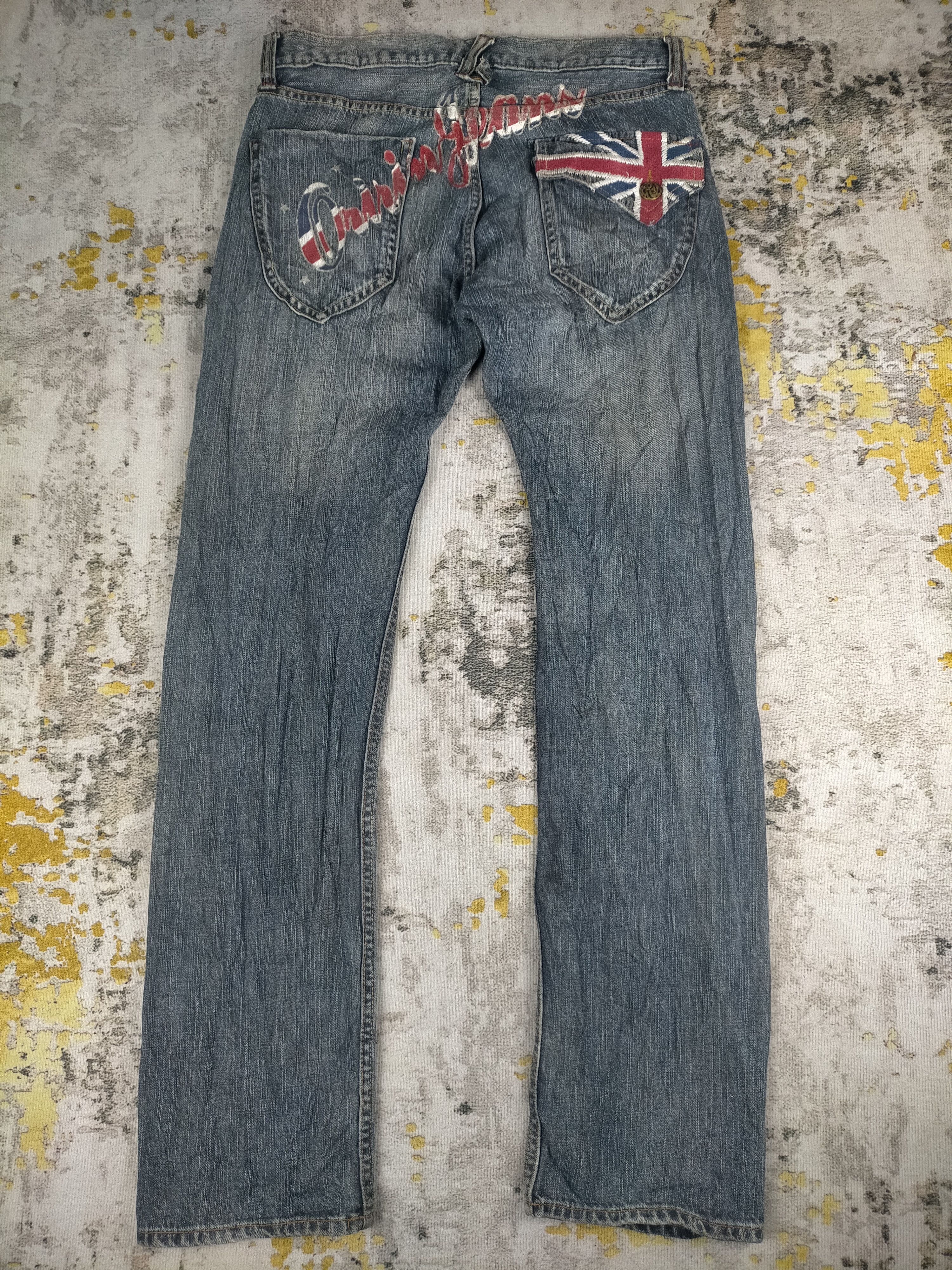 Tornado Mart 🔥 Grunge Oririn Distressed Stone Wash Jeans Size US 32 / EU 48 - 3 Thumbnail
