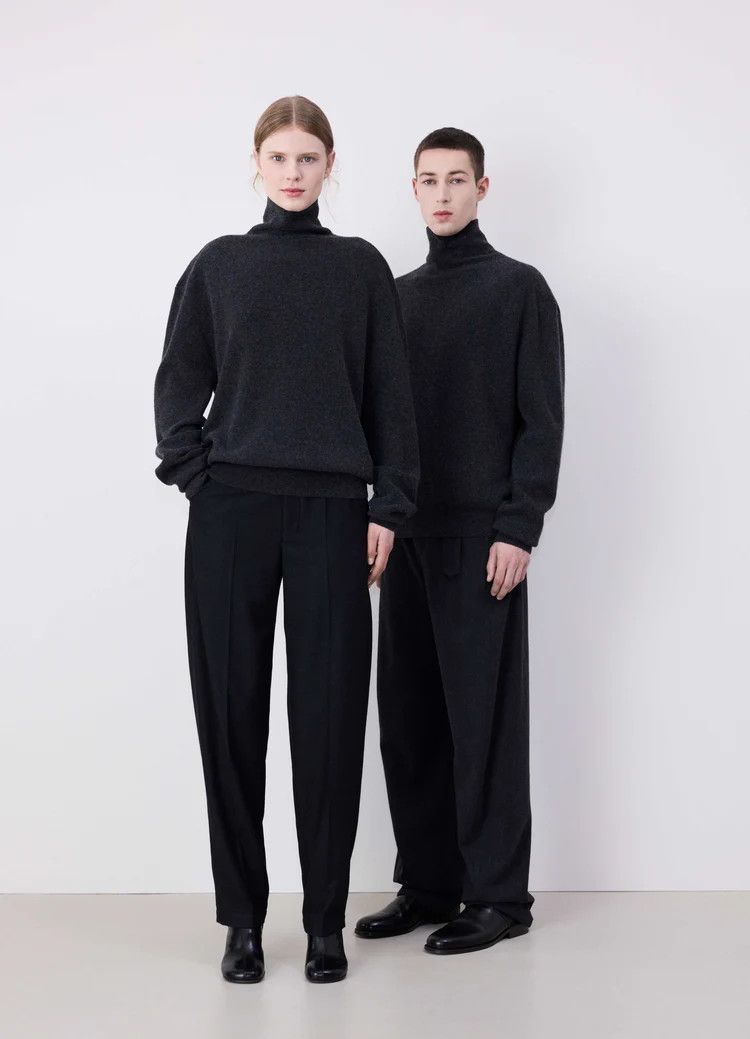 Lemaire o1s22i1n1024 Wool Pullover Sweater in Grey Size US XS / EU 42 / 0 - 1 Thumbnail