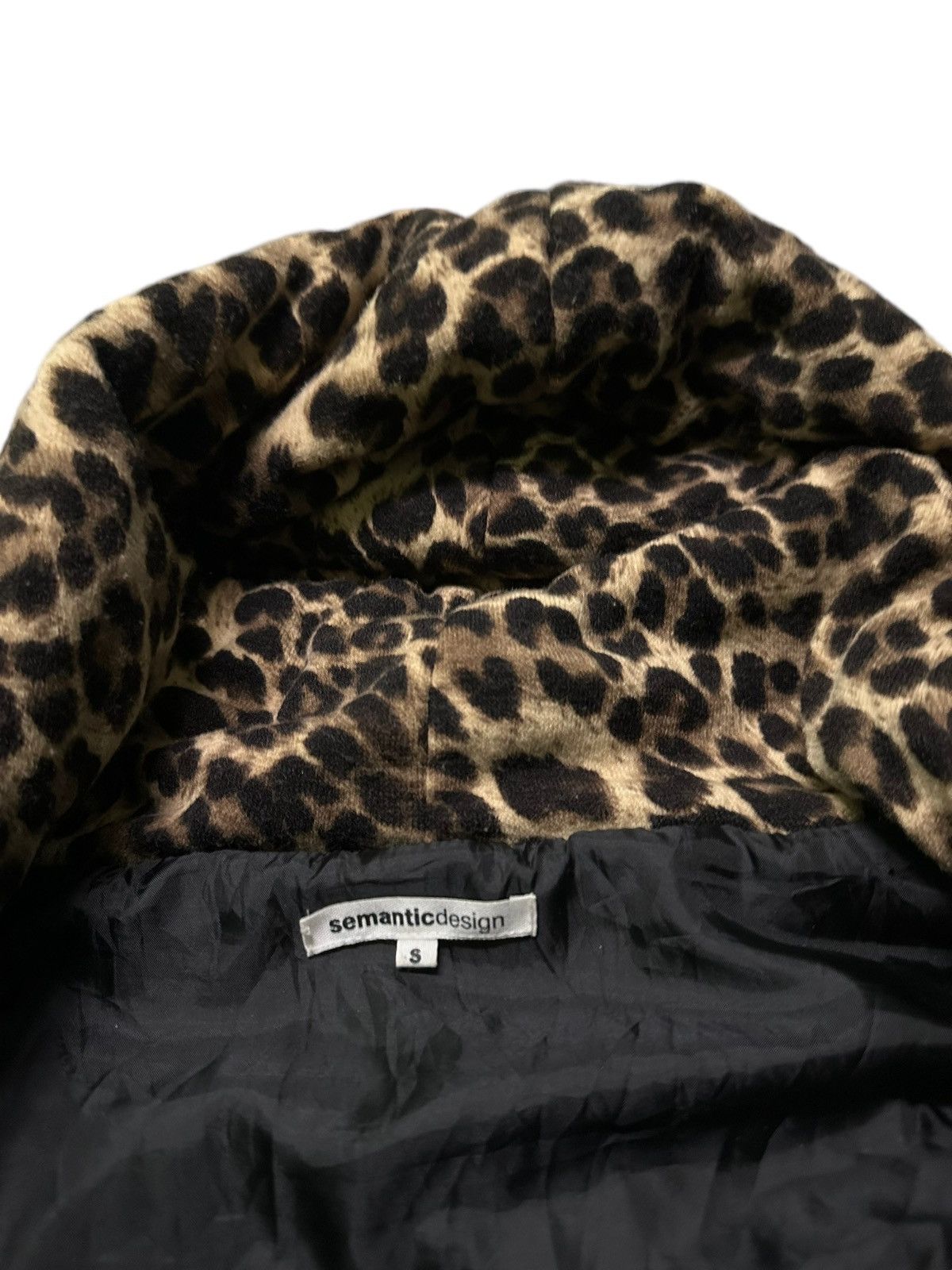 Designer Semantic design leopard jacket sleeveless Size S / US 4 / IT 40 - 3 Thumbnail