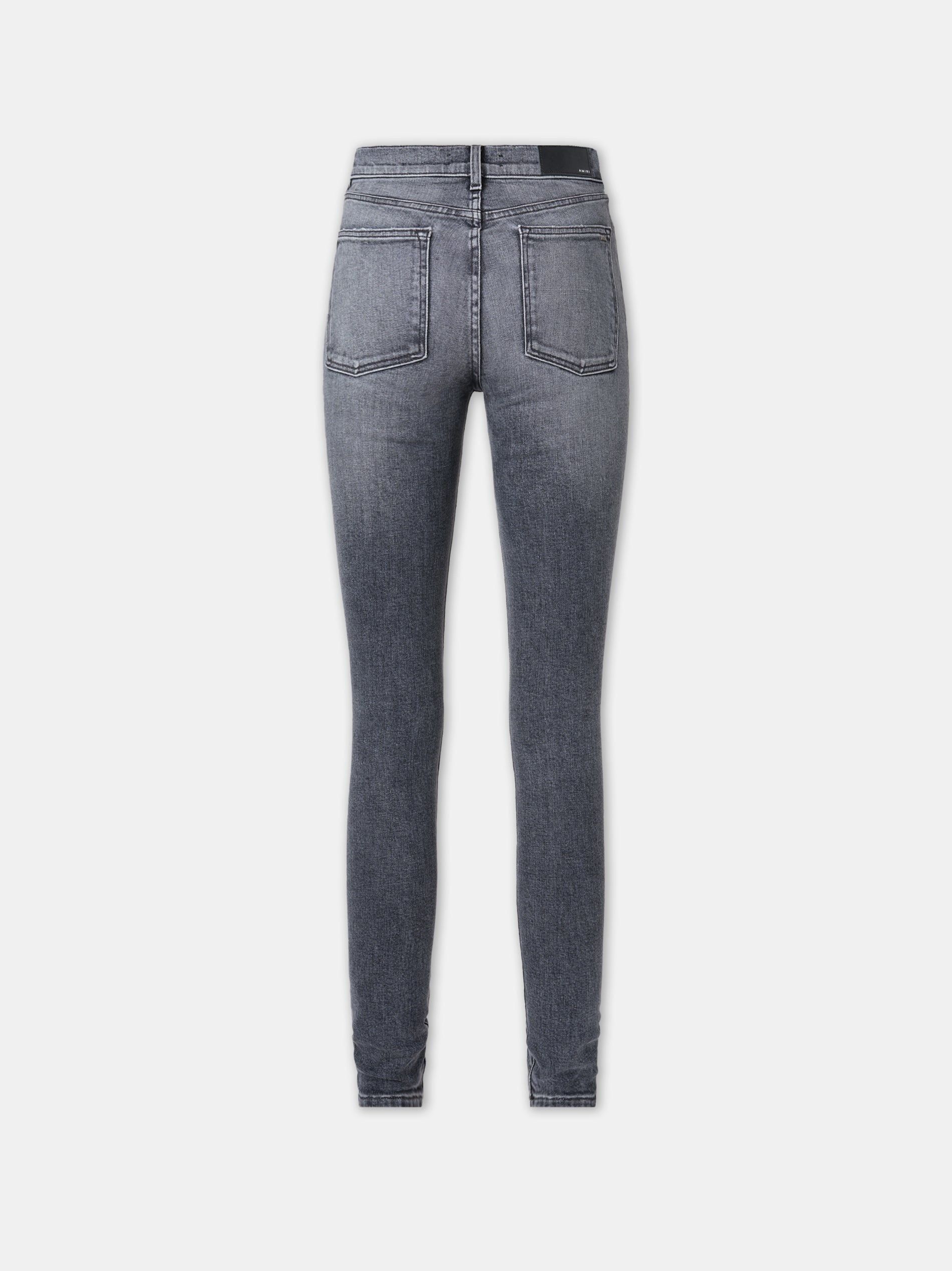 Amiri oc11z1125 MA Quad Flannel MX1 Jeans in Dark Grey Size 25" / US 0 / IT 36 - 2 Thumbnail