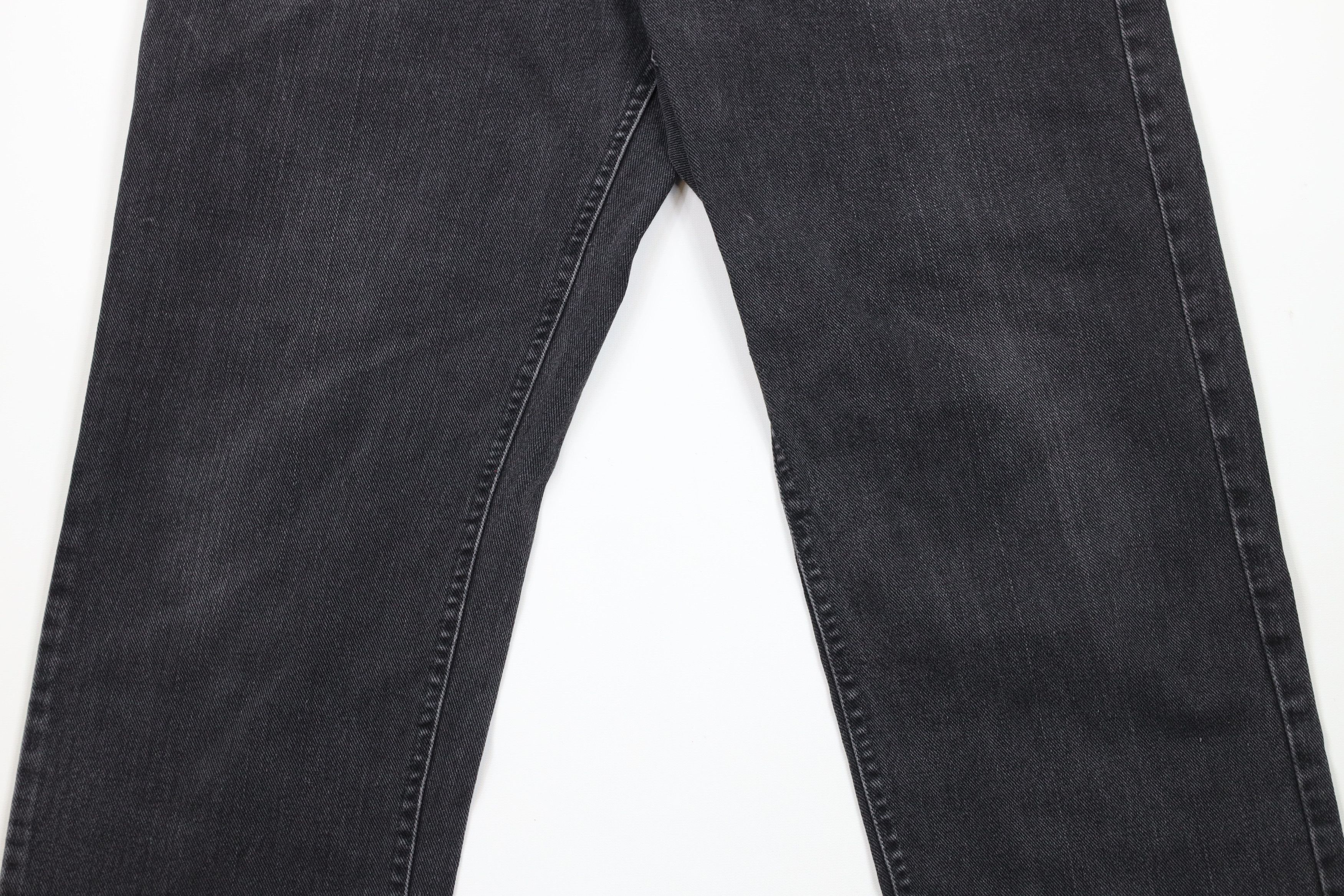 Lee × Vintage Vintage 90s Lee Straight Leg Denim Jeans Black Cotton Size US 34 / EU 50 - 3 Thumbnail