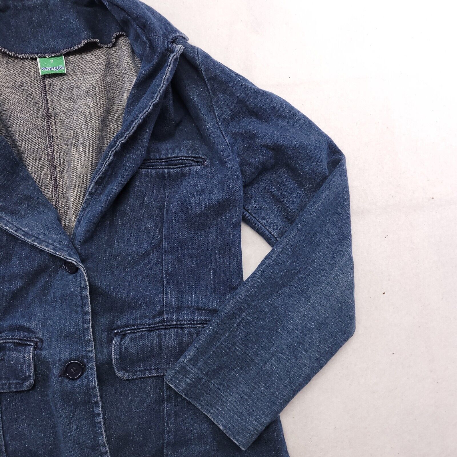 Wrangler Wrangler Casual Button Up Denim Jacket Womens Size 7 Blue Size M / US 6-8 / IT 42-44 - 6 Thumbnail