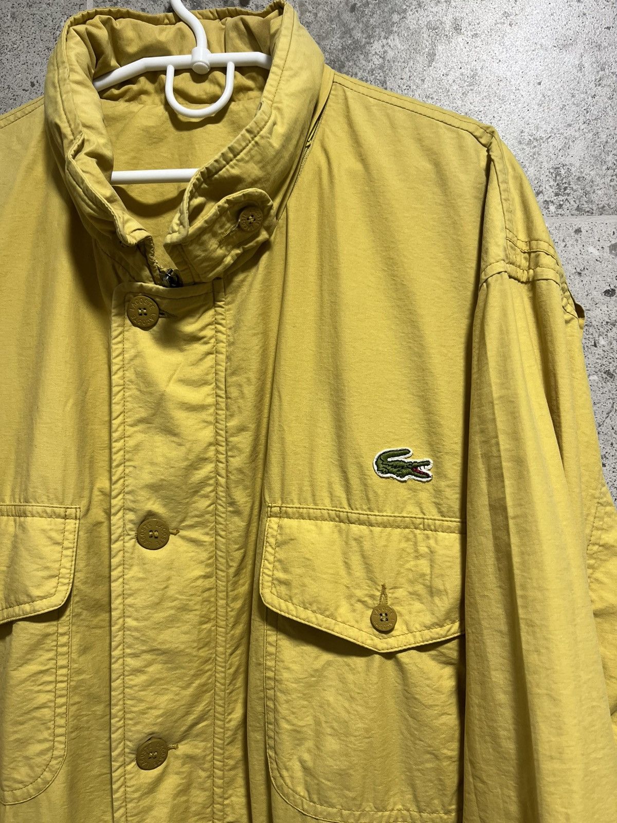 Lacoste × Vintage Lacoste Jacket Yellow Cotton Design Size 5 Size US XL / EU 56 / 4 - 3 Thumbnail