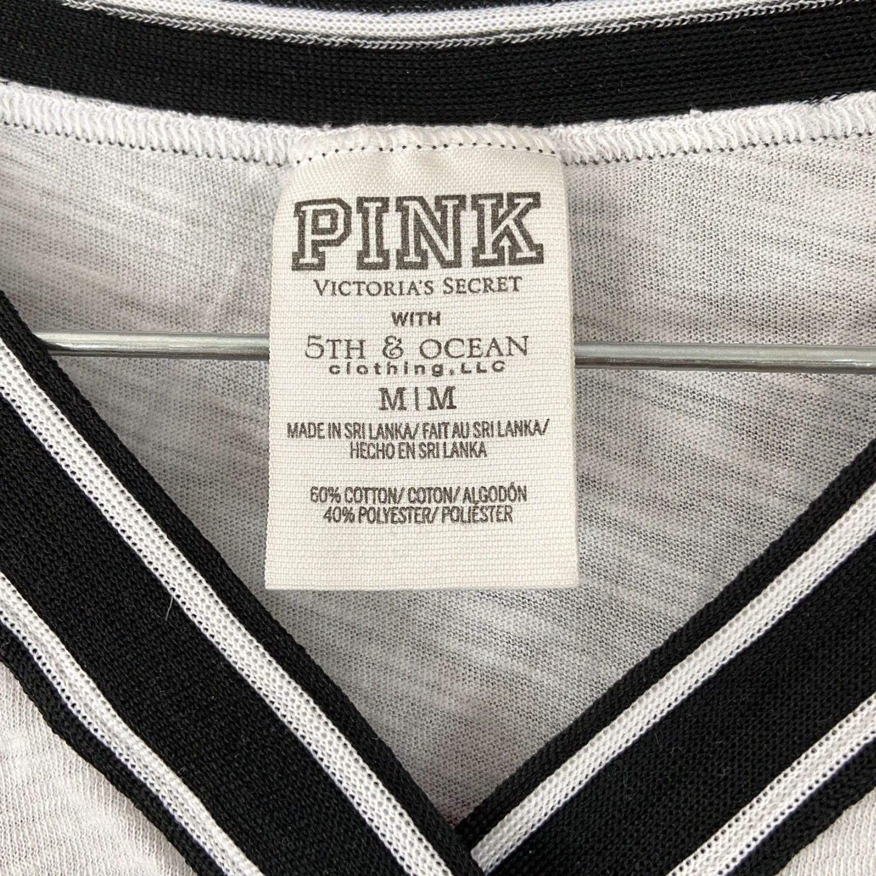 Victoria's Secret Victoria's Secret Blouse Women M White Sun Devils Studded 3/4 Sleeve V-Neck Womens Size M / US 6-8 / IT 42-44 - 6 Thumbnail