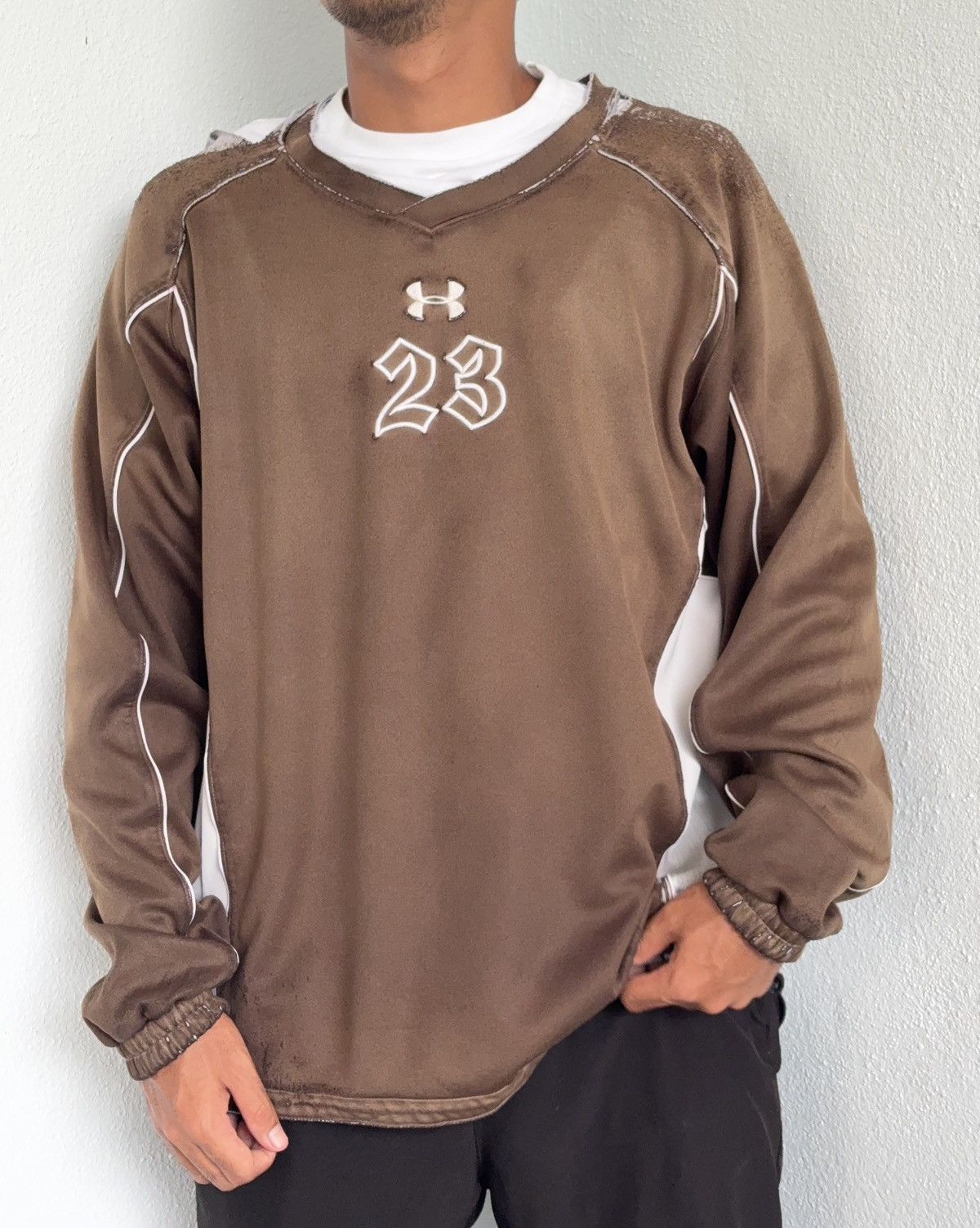 Under Armour Trashed Distressed & Sunfaded Under Armour Long Sleeve Punk Size US XL / EU 56 / 4 - 1 Thumbnail