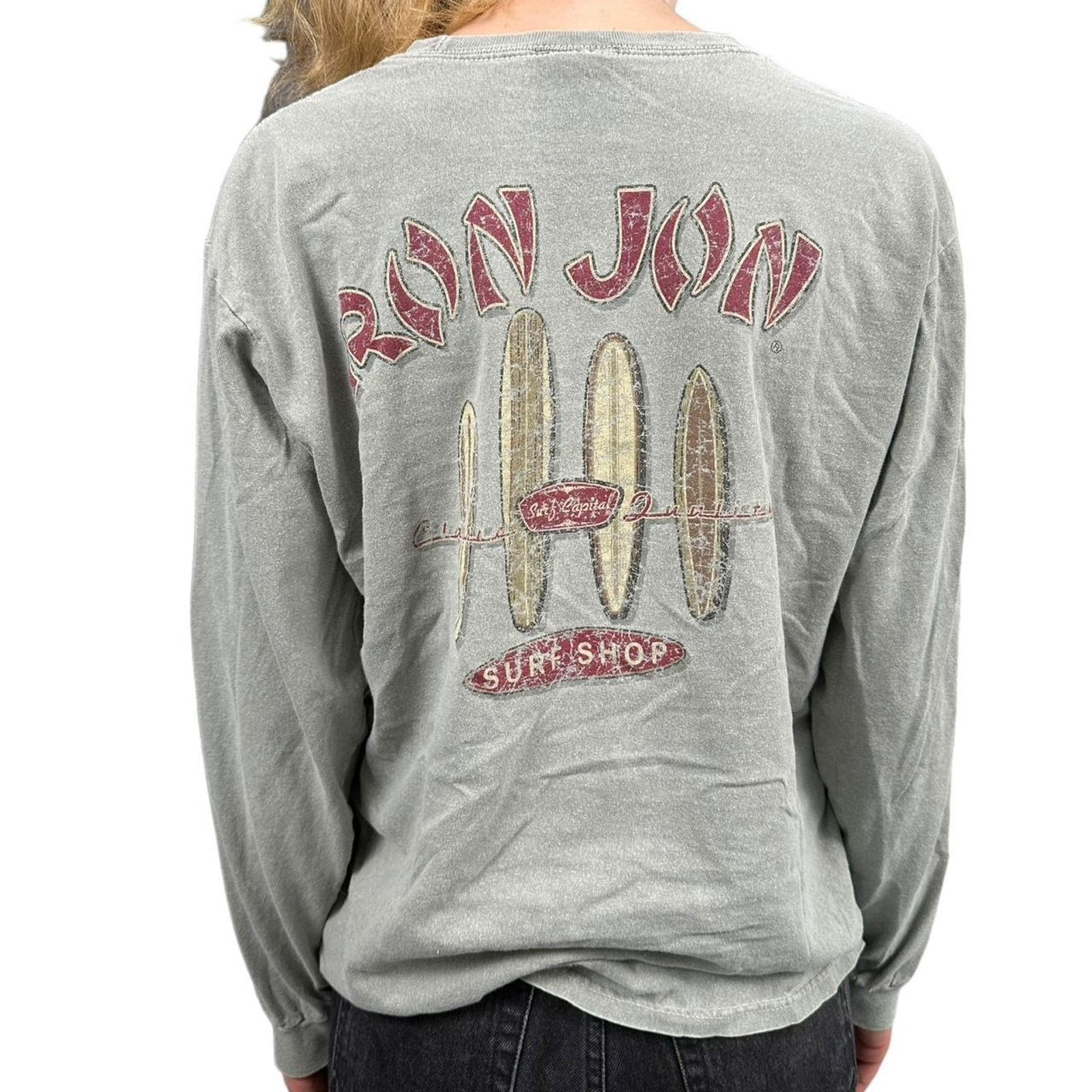 Ron Jon Surf Shop Vintage ron jon long sleeve Size L / US 10 / IT 46 - 1 Thumbnail