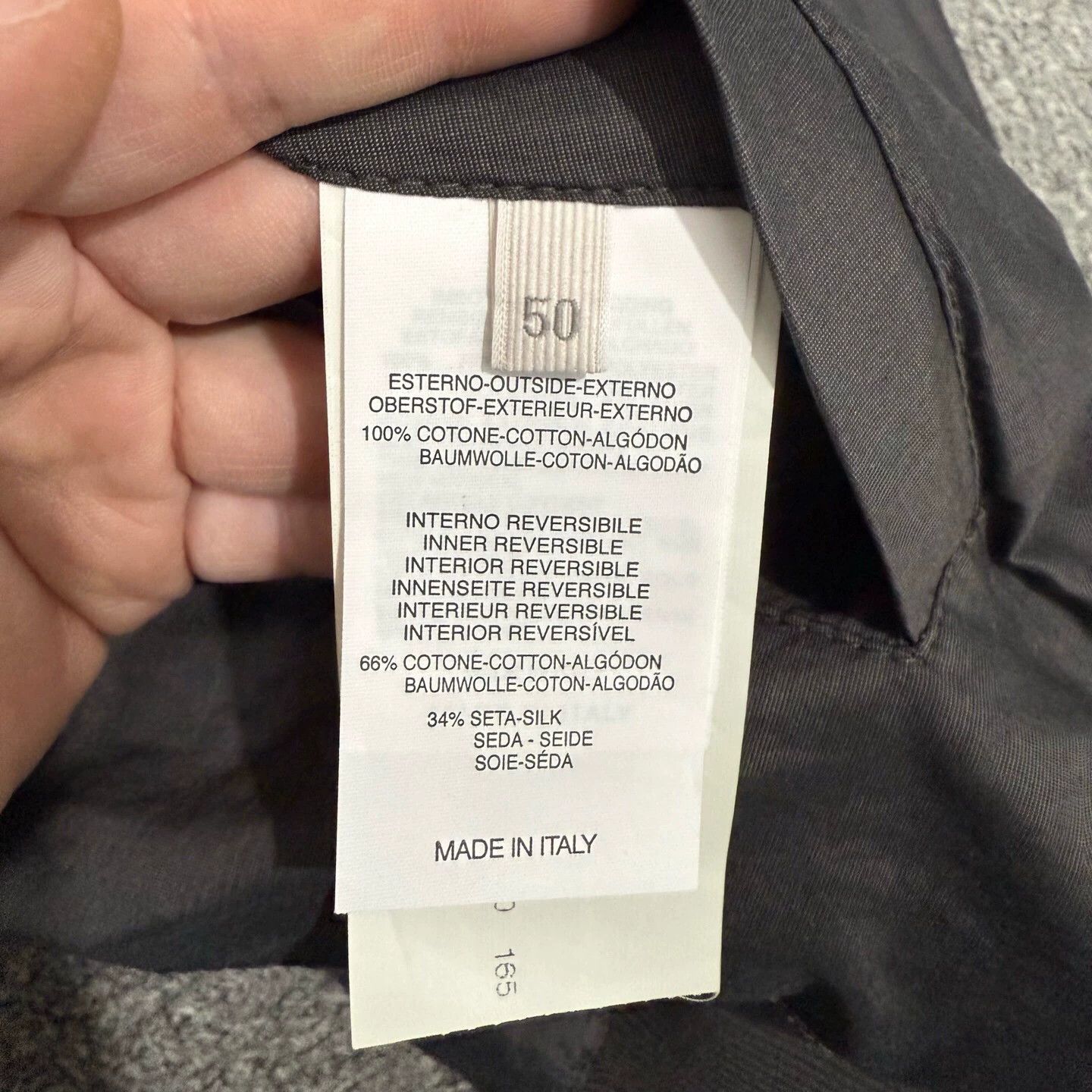 Ermenegildo Zegna Zegna 2-sided jacket size 50 99 new Size US M / EU 48-50 / 2 - 4 Thumbnail