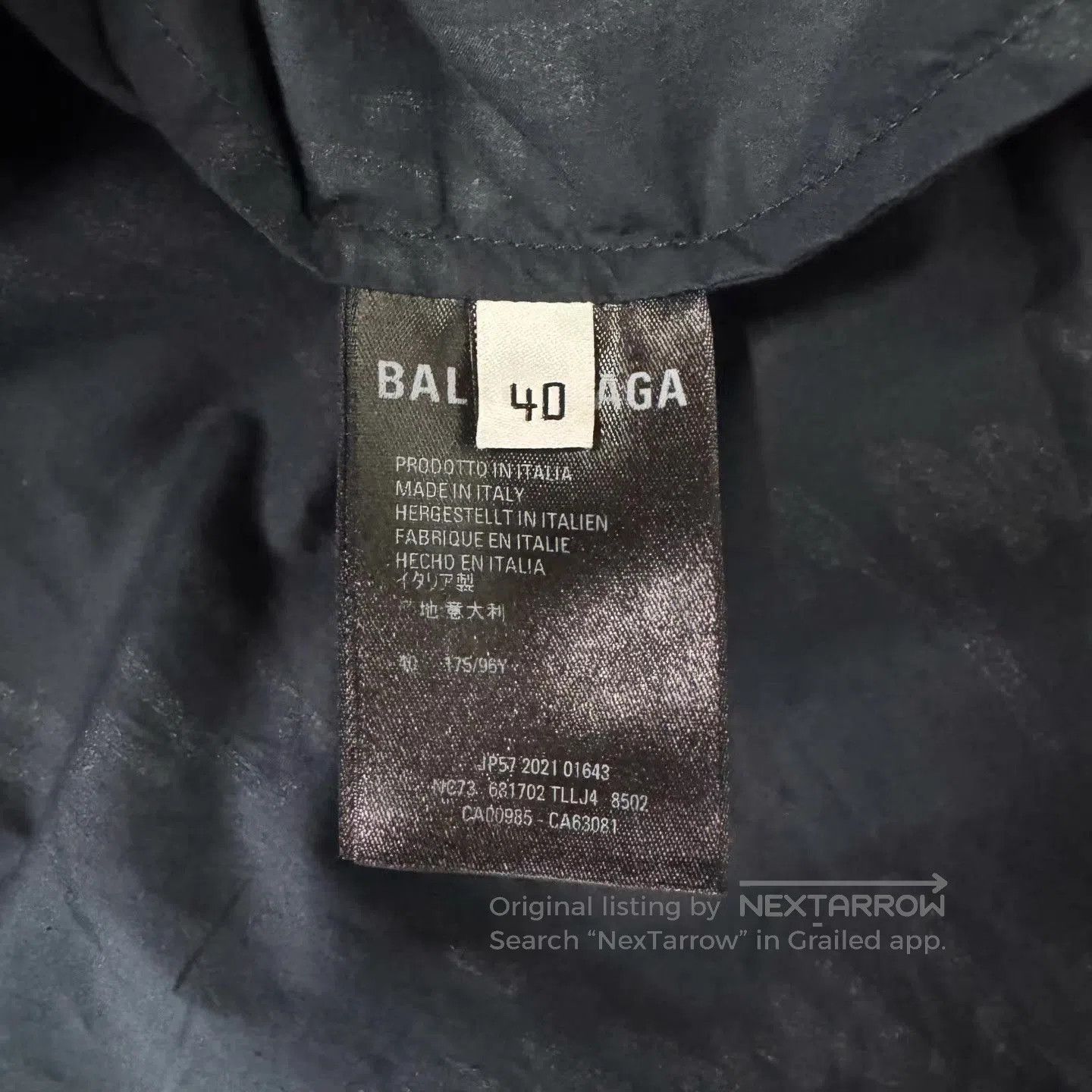 Balenciaga Multi Text Pattern Short Sleeve Button. Size US XL / EU 56 / 4 - 3 Thumbnail