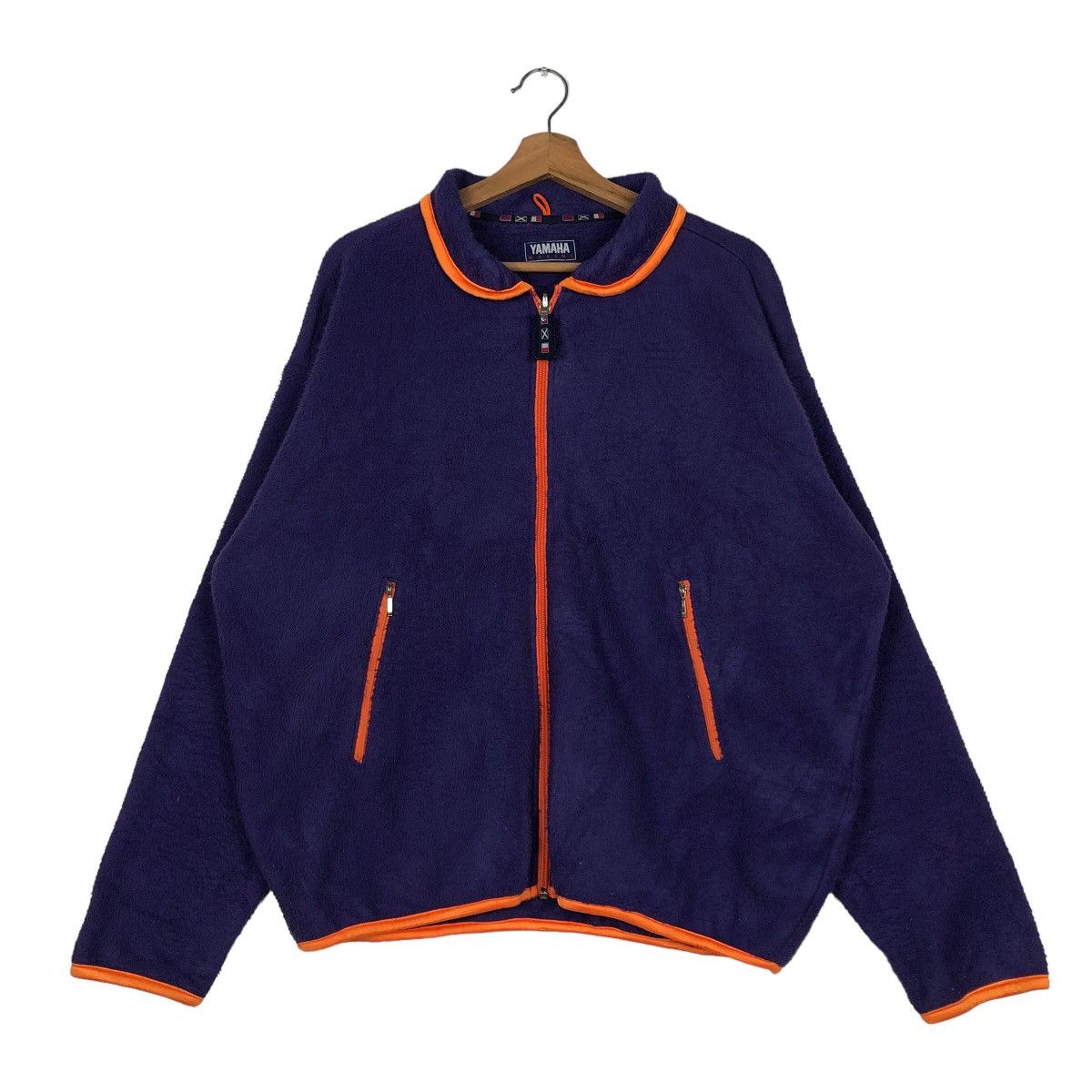 Japanese Brand 🔥Vintage Yamaha Fleece Zipper Jacket Racing Size US M / EU 48-50 / 2 - 1 Thumbnail