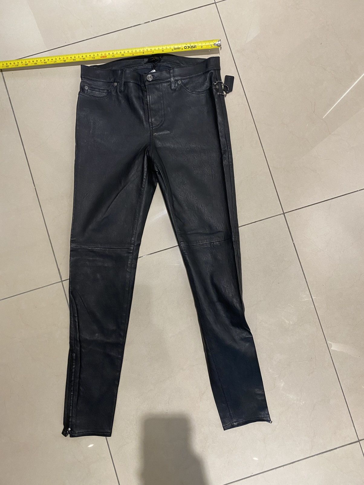 Coach Coach stretch Leather Pants Size 6 Size 28" / US 6 / IT 42 - 10 Thumbnail