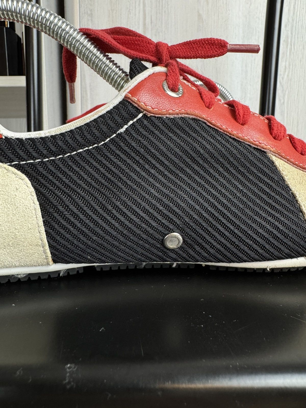 Gucci VINTAGE GUCCI LOGO LEATHER TRAINERS SNEAKERS coloured 190777 Size US 7.5 / IT 37.5 - 11 Thumbnail