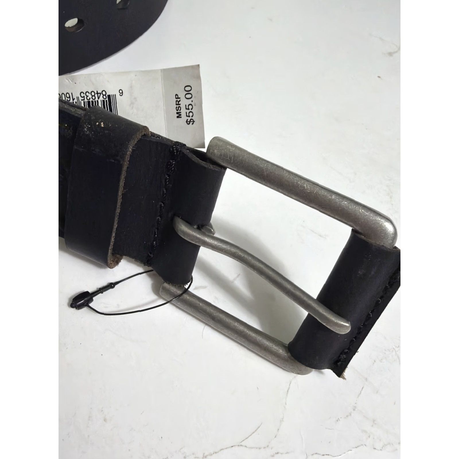 Timberland Timberland Belt Mens Size 32 Black Leather Belt Size 32 - 4 Thumbnail