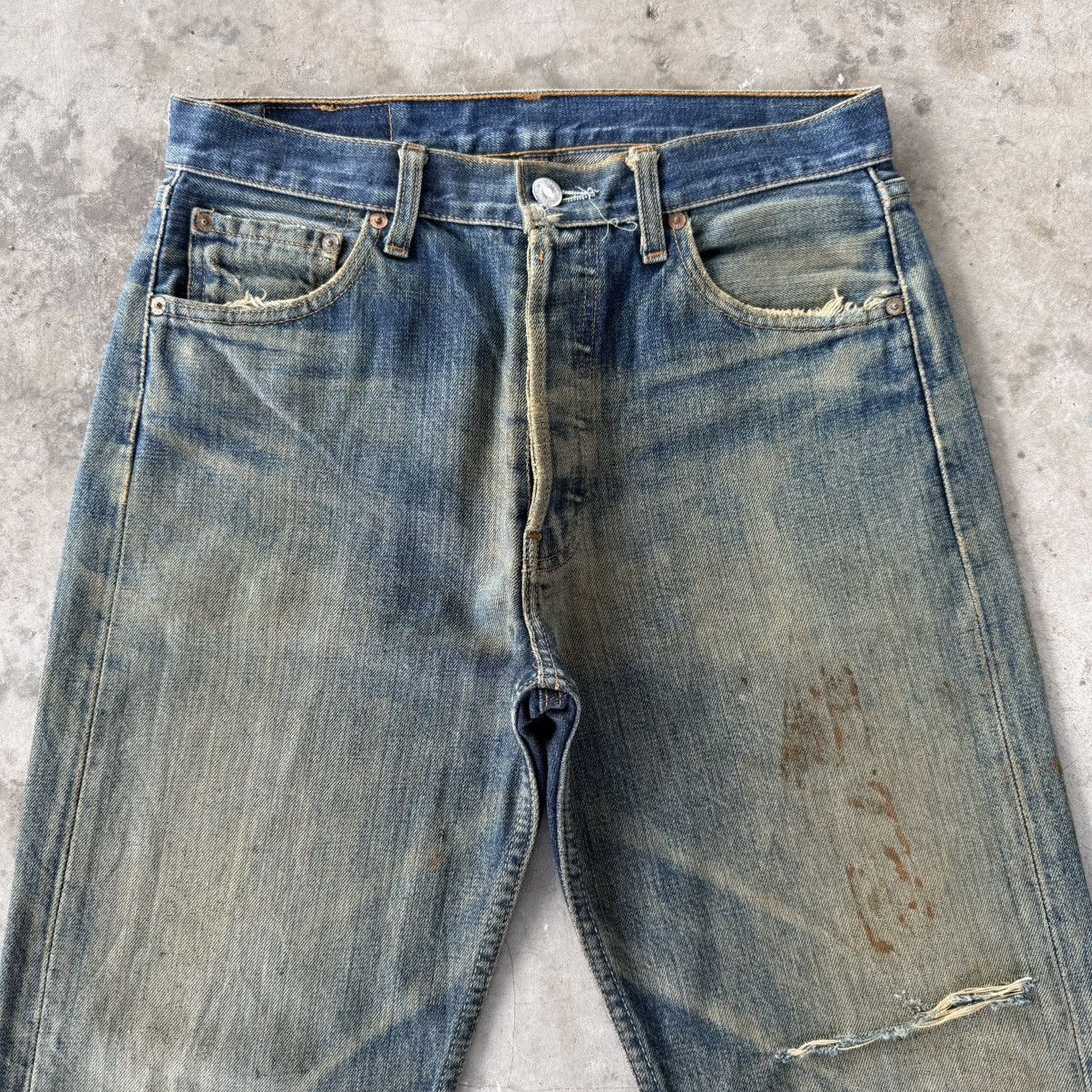 Levi's Vintage Clothing W30 Vintage Levi's 501 Rusty Button Fly Denim Jean Size US 30 / EU 46 - 3 Thumbnail