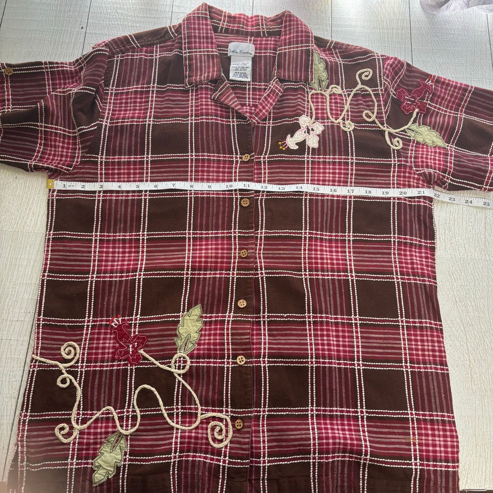 Other Bobbie Brooks Plaid Embroidered Shirt - Size Large Size L / US 10 / IT 46 - 4 Thumbnail