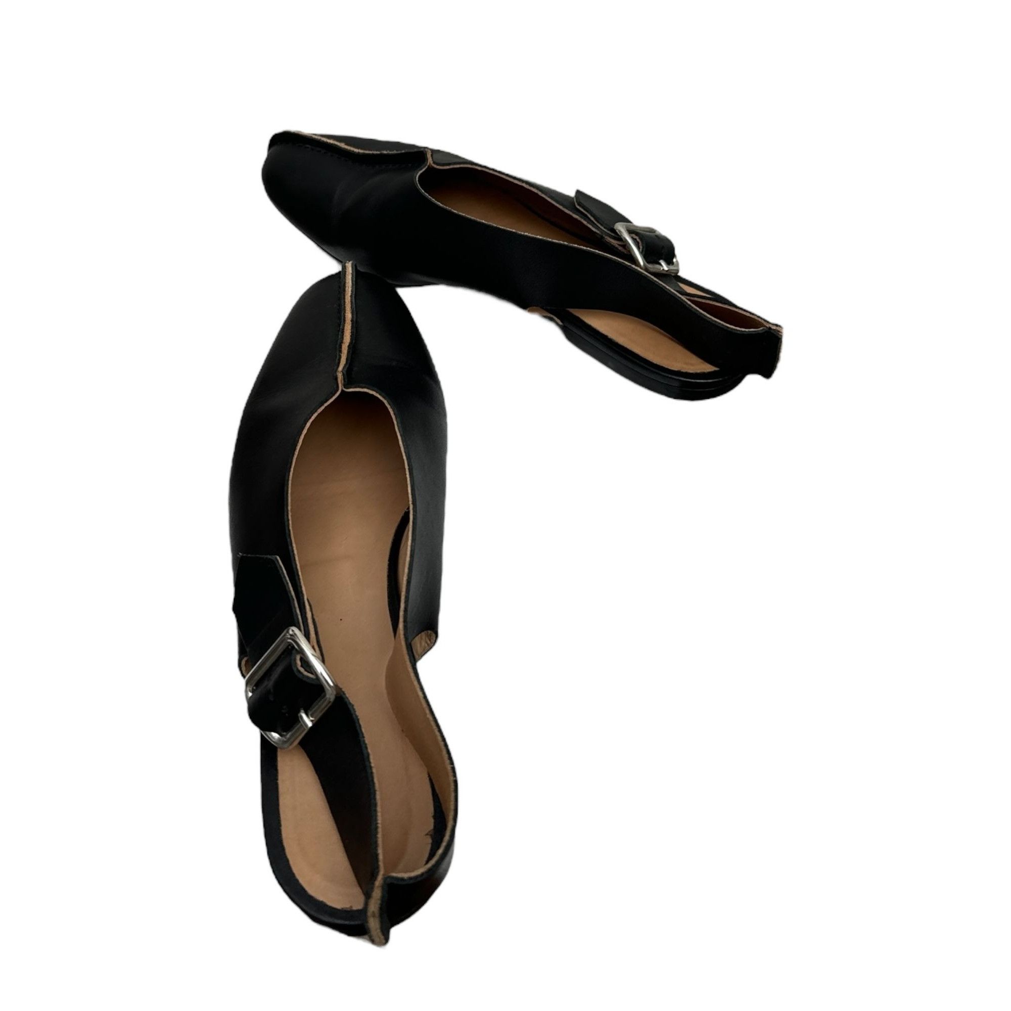 Jil Sander Black Leather Flat Shoes Size US 9 / IT 39 - 4 Thumbnail