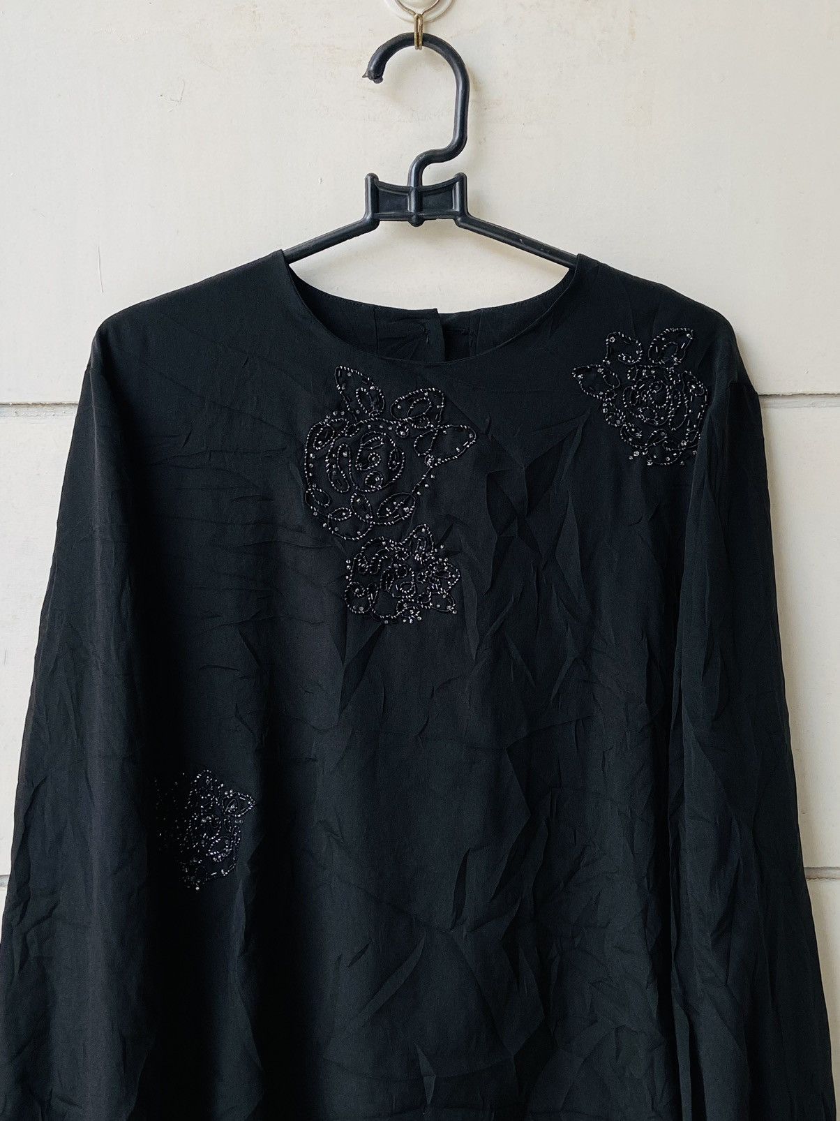 Christian Dior Monsieur CHRISTIAN DIOR Black Blouse Size M / US 6-8 / IT 42-44 - 7 Thumbnail
