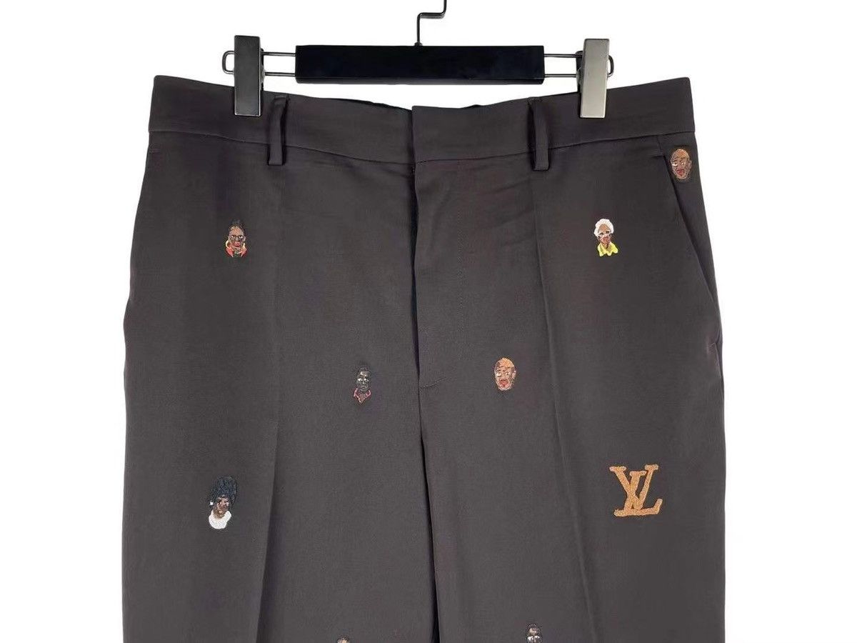 Louis Vuitton Louis Vuitton SS24 Collaboration Embroidered Flared Pants Size US 32 / EU 48 - 3 Thumbnail