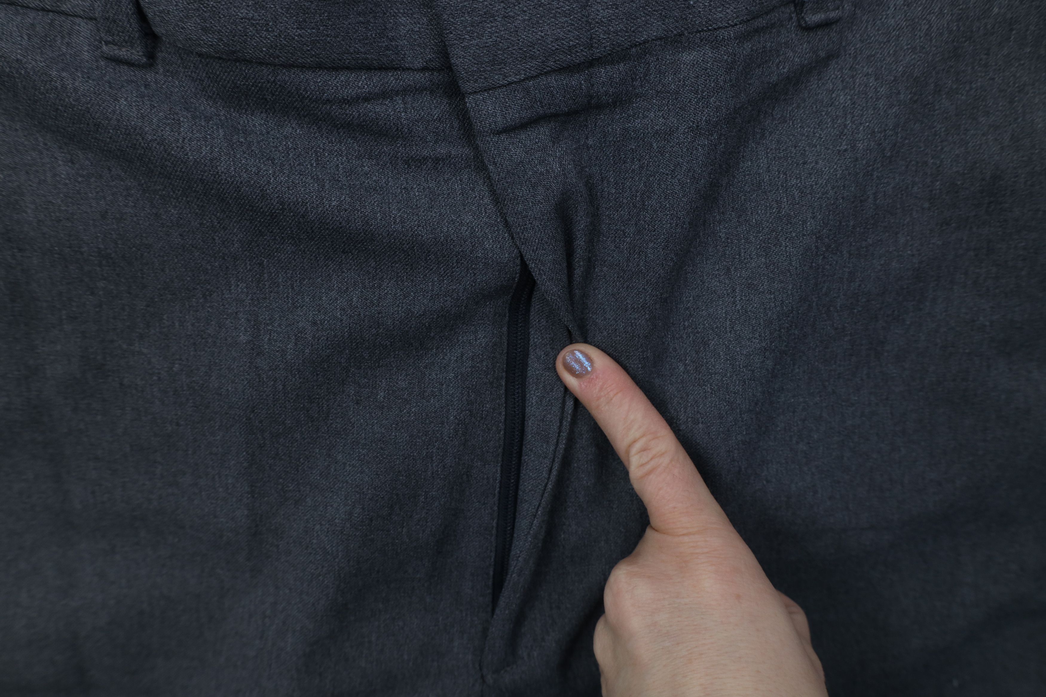 Vintage Vintage 70s Streetwear Wide Leg Chino Pants Heather Gray USA Size US 38 / EU 54 - 6 Thumbnail