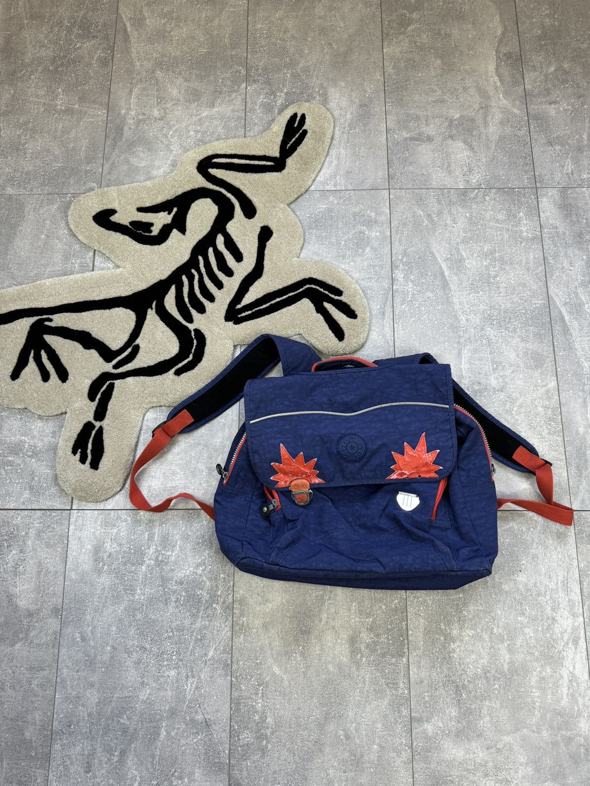Vintage Kipling Bag Y2K Streetwear Sling in Blue, Men's