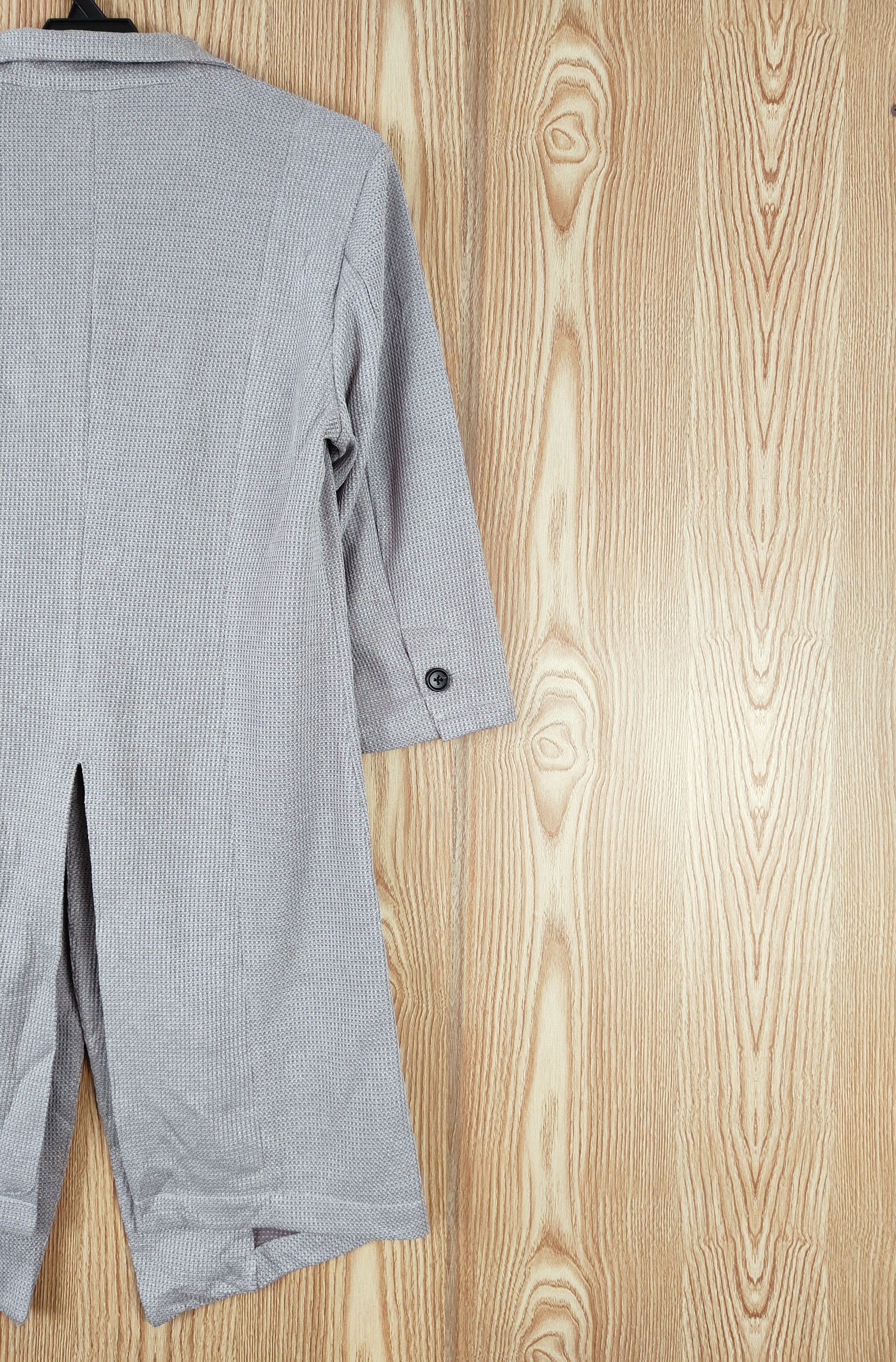 Tornado Mart × Vintage Vintage Design Tornado Mart Gray Long Blazers Size M / US 6-8 / IT 42-44 - 9 Thumbnail