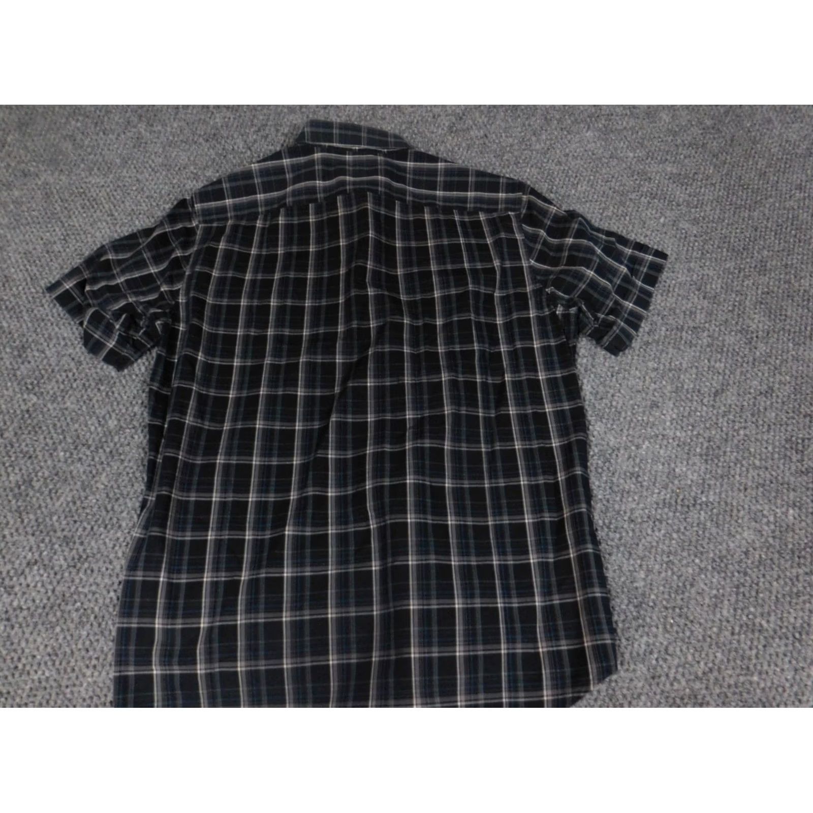 Banana Republic Banana Republic Shirt Mens Small Gray Plaid Button-Down Long Sleeve Regular Cotton Knit Button-Up Western 90s Size US S / EU 44-46 / 1 - 7 Thumbnail