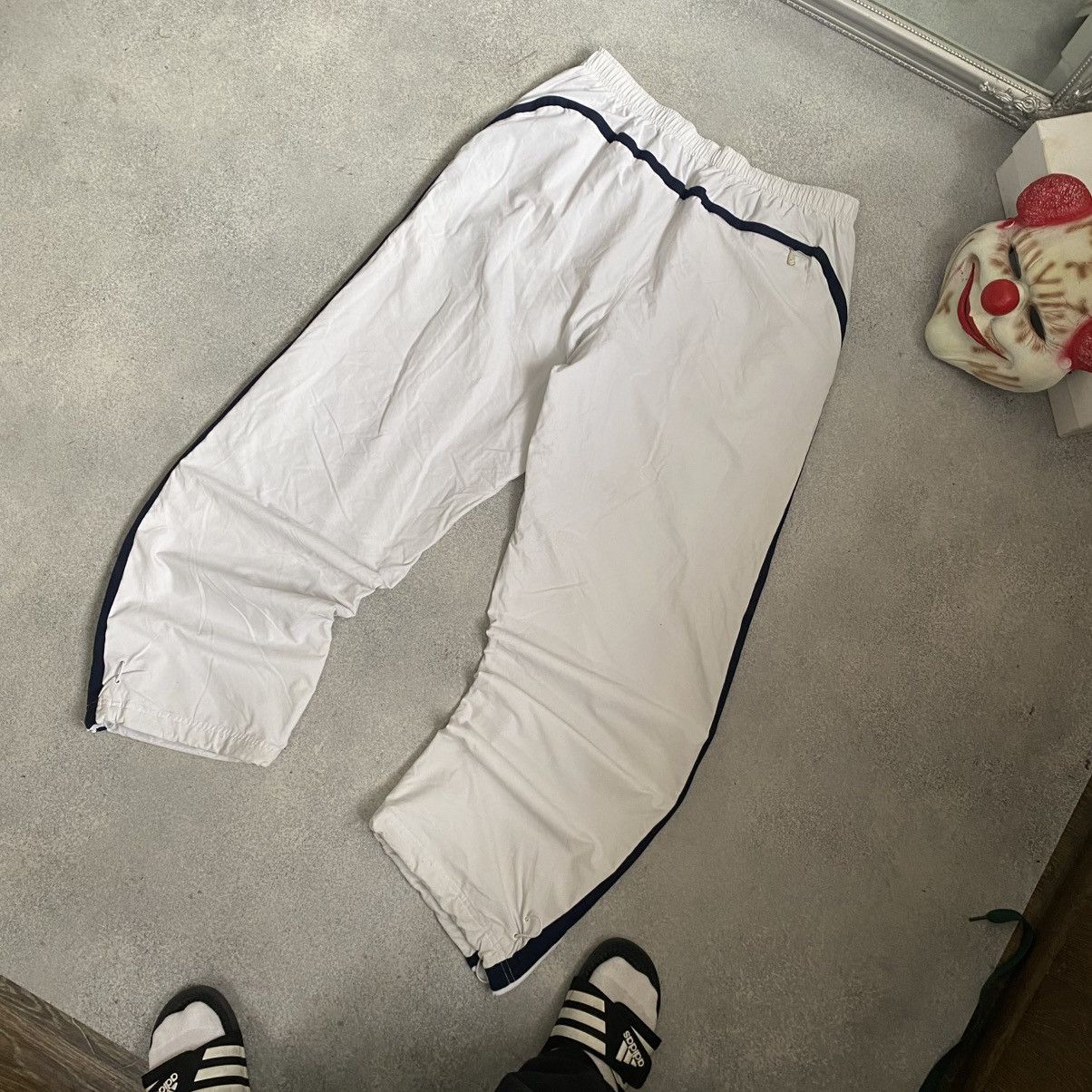 Nike Crazy Vintage White Nike Track Pants Drill Baggy Y2K 90s Size US 38 / EU 54 - 10 Thumbnail