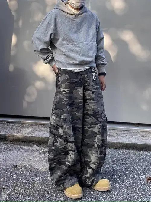 Jean Baggy Cargo Wide Leg Pants Size US 32 / EU 48 - 8 Thumbnail
