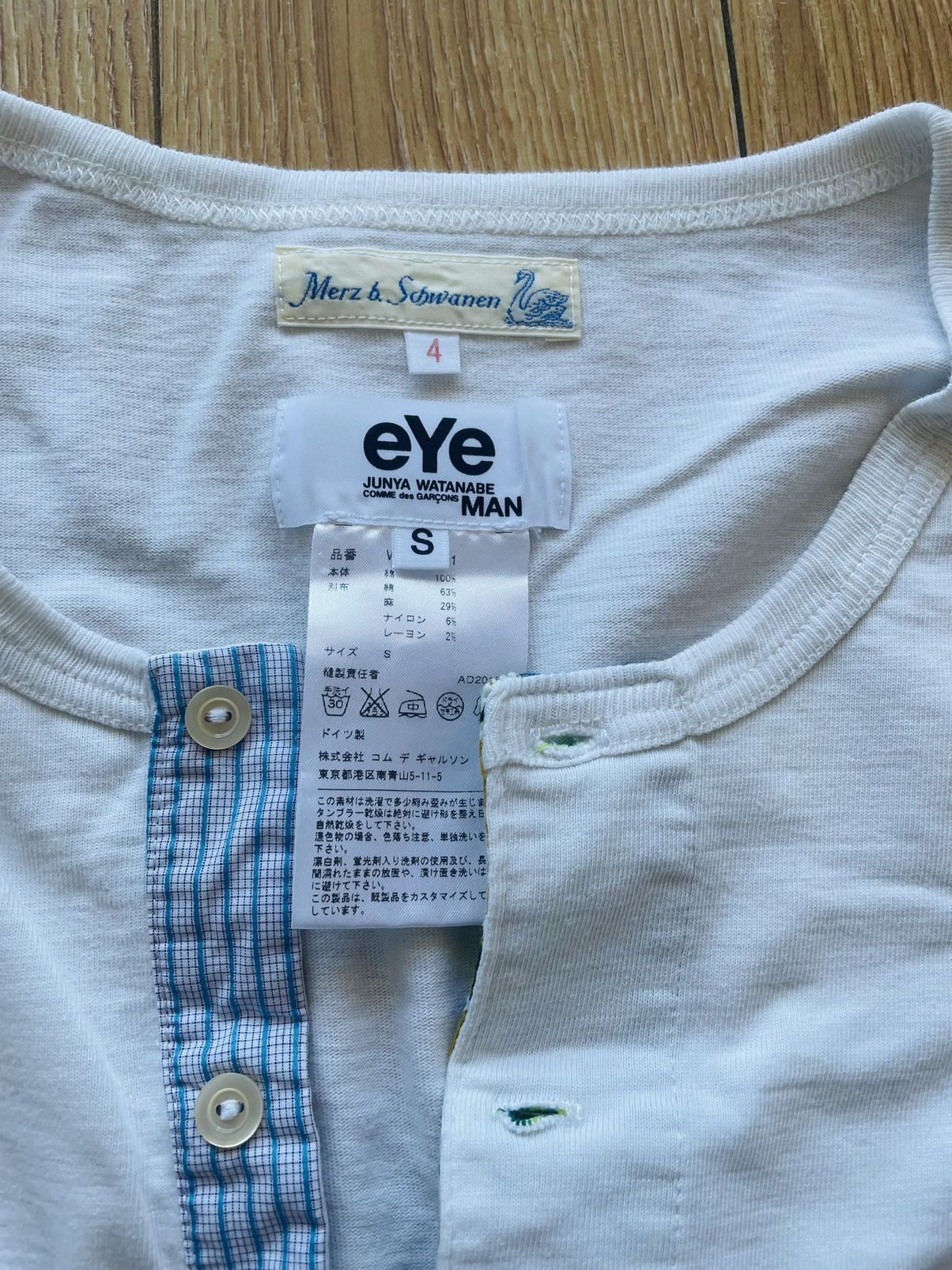 Comme des Garcons × Junya Watanabe × Merz B. Schwanen Merz b Schwanen x Junya Watanabe longsleeve/sweatshirt, S Size US S / EU 44-46 / 1 - 4 Thumbnail