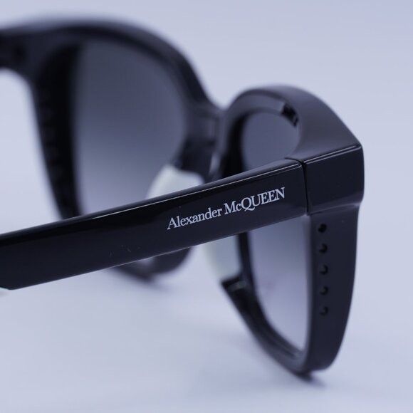 Alexander McQueen 🕶️ New Alexander McQueen AM0295SK 002 Black Sunglasses Size ONE SIZE - 9 Thumbnail