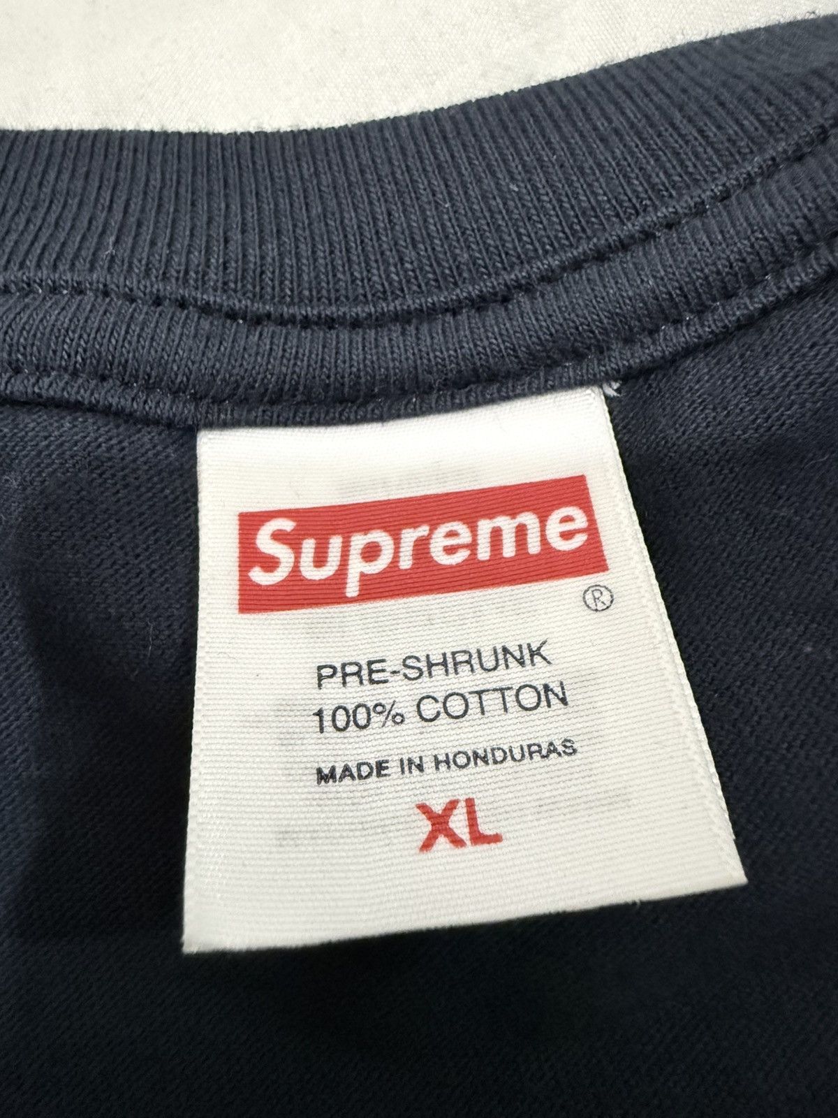 Supreme XL Navy Blue Arabic Box Logo Size US XL / EU 56 / 4 - 1 Thumbnail