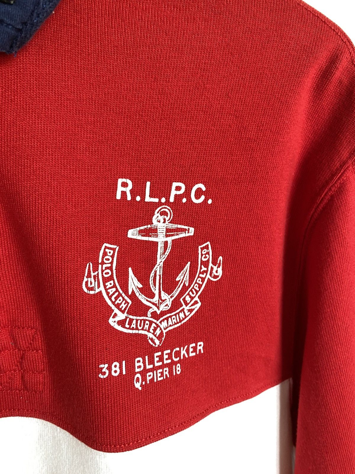 Designer × Polo Ralph Lauren × Vintage Vintage Rugby Polo Ralph Lauren Marine Supply C.O Size US L / EU 52-54 / 3 - 6 Thumbnail