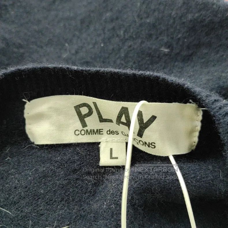Comme des Garcons Comme Des Garcons Dark Blue Long Sleeve Wool Cardigan Size L / US 10 / IT 46 - 6 Thumbnail