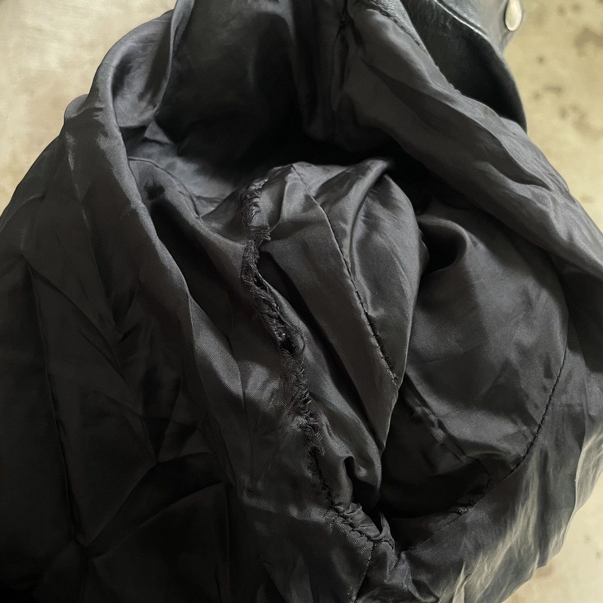 Le Grande Bleu (L.G.B.) Grail🔥 Archive Leather Jacket Asymmetrical Rick Owens Style Size US XS / EU 42 / 0 - 15 Thumbnail