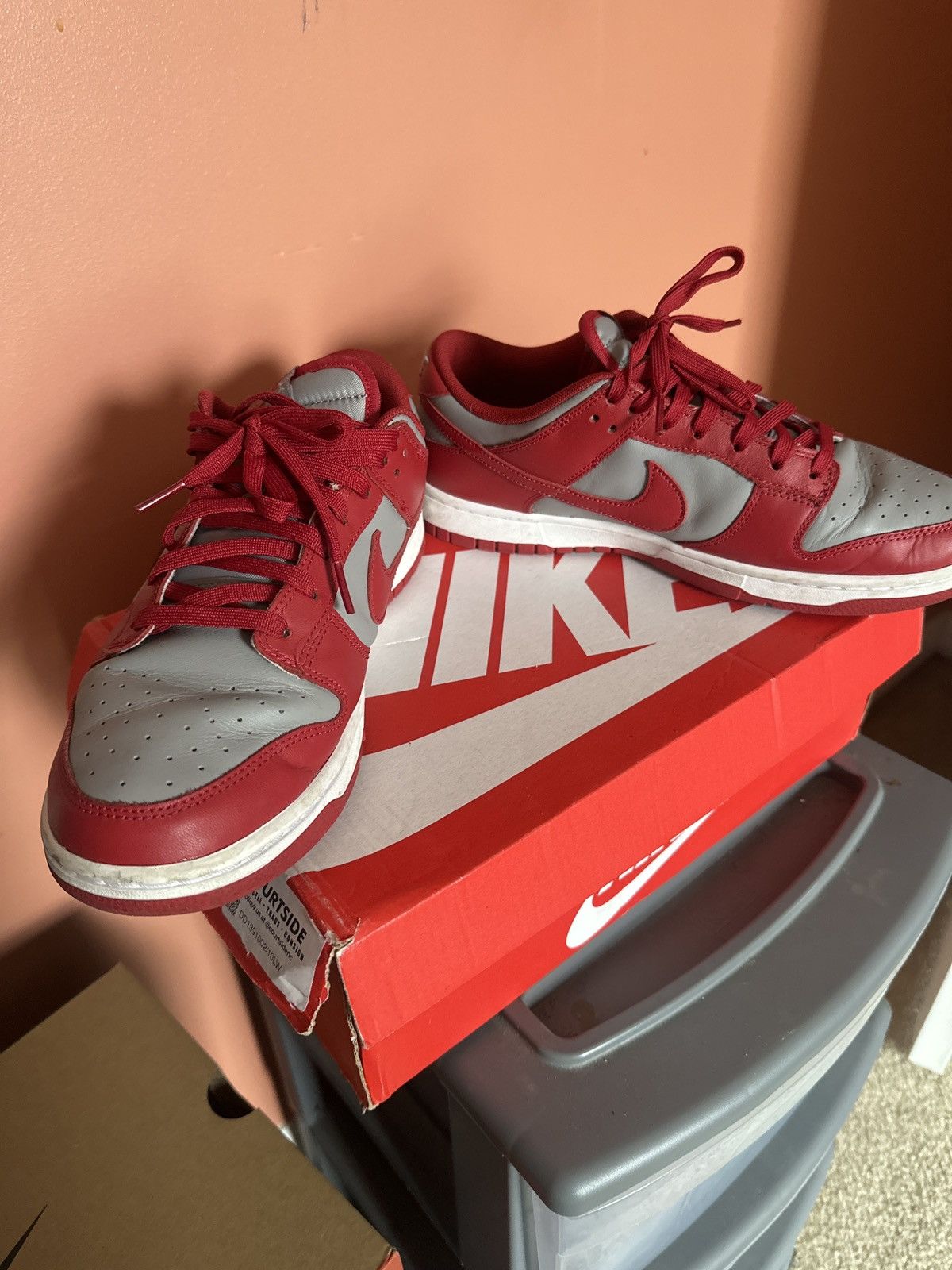 Nike × Vintage Nike Dunk Low “VRST Red” Size US 10 / EU 43 - 7 Thumbnail